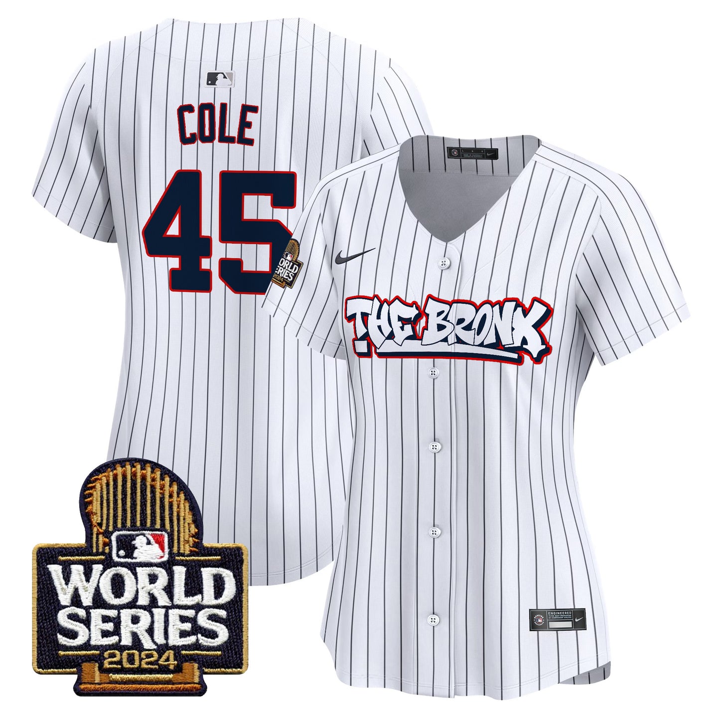 Women's Yankees The Bronx 2024 World Series Vapor Premier Limited Jersey - All Stitched