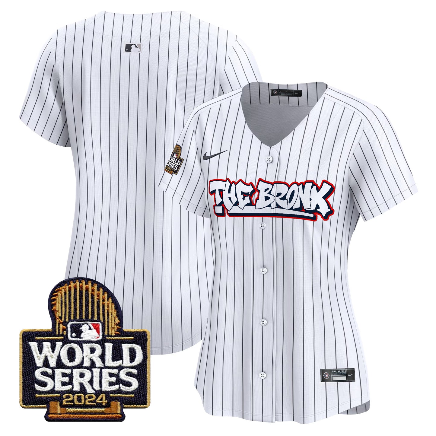 Women's Yankees The Bronx 2024 World Series Vapor Premier Limited Jersey - All Stitched