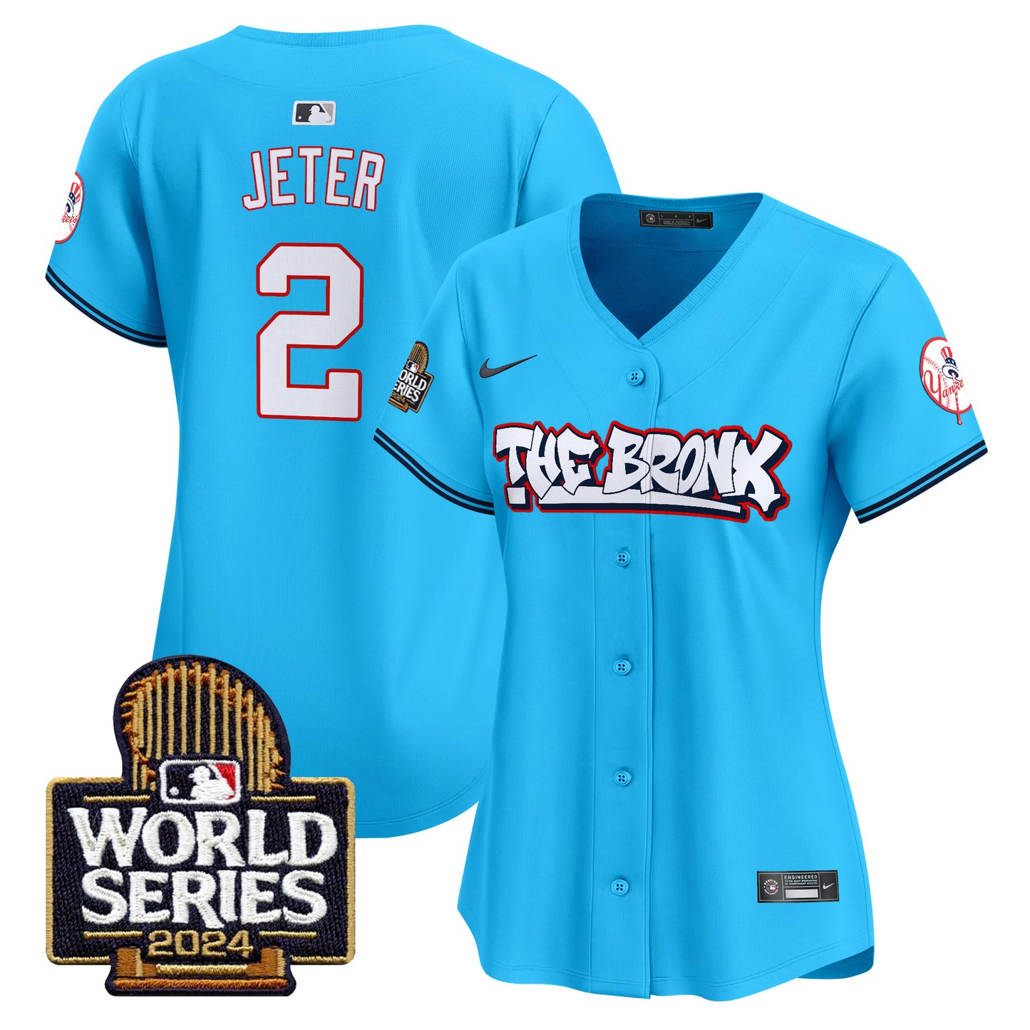Women's Yankees The Bronx 2024 World Series Vapor Premier Limited Jersey - All Stitched