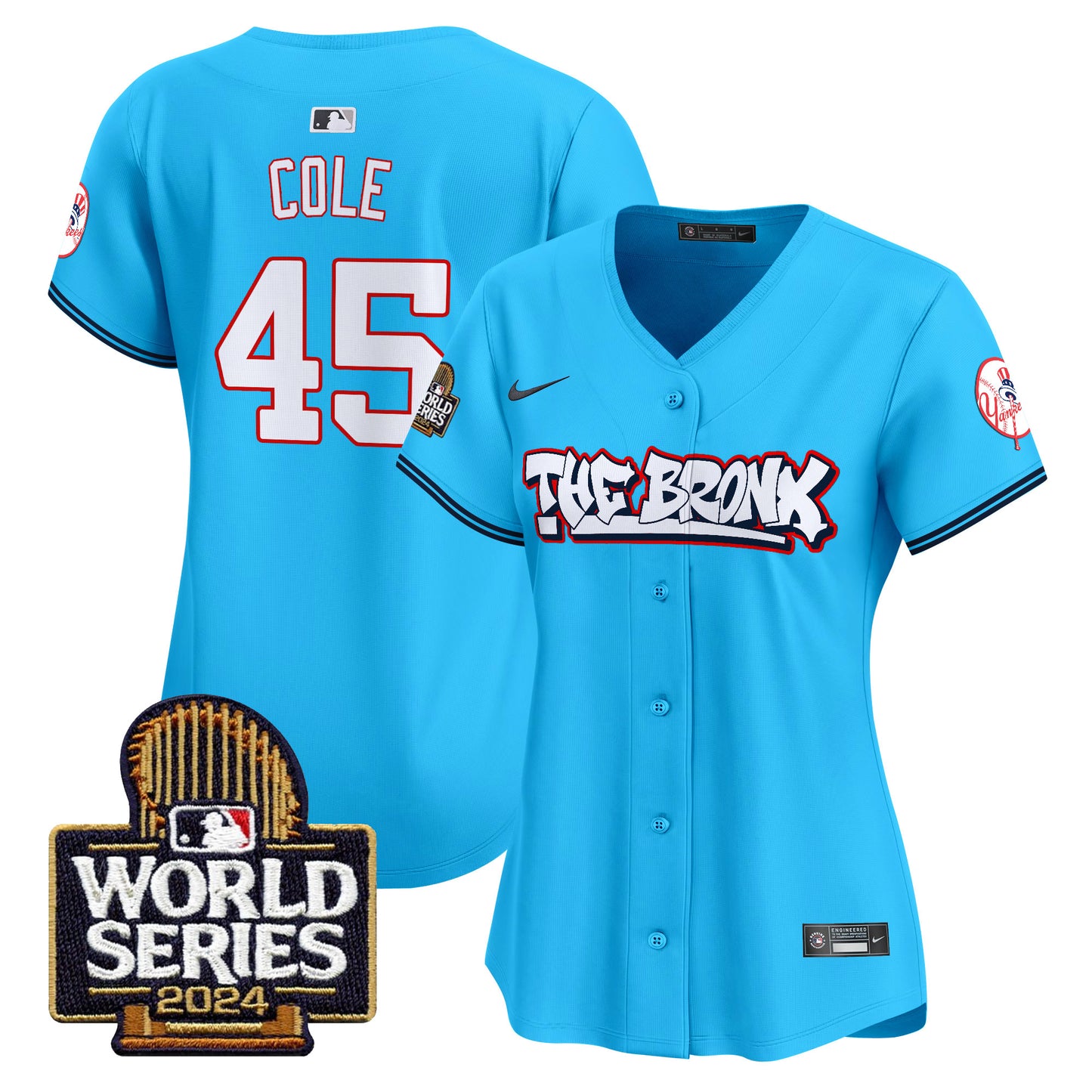 Women's Yankees The Bronx 2024 World Series Vapor Premier Limited Jersey - All Stitched