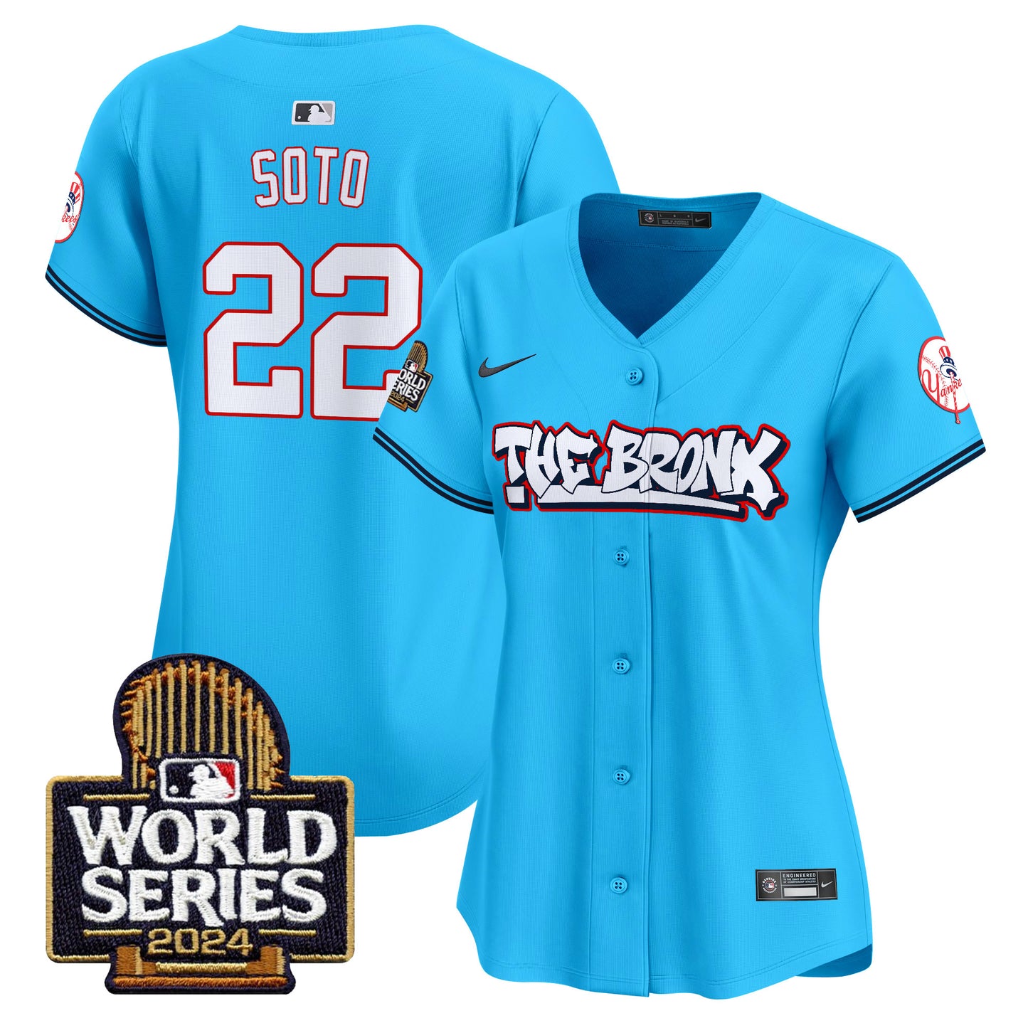 Women's Yankees The Bronx 2024 World Series Vapor Premier Limited Jersey - All Stitched