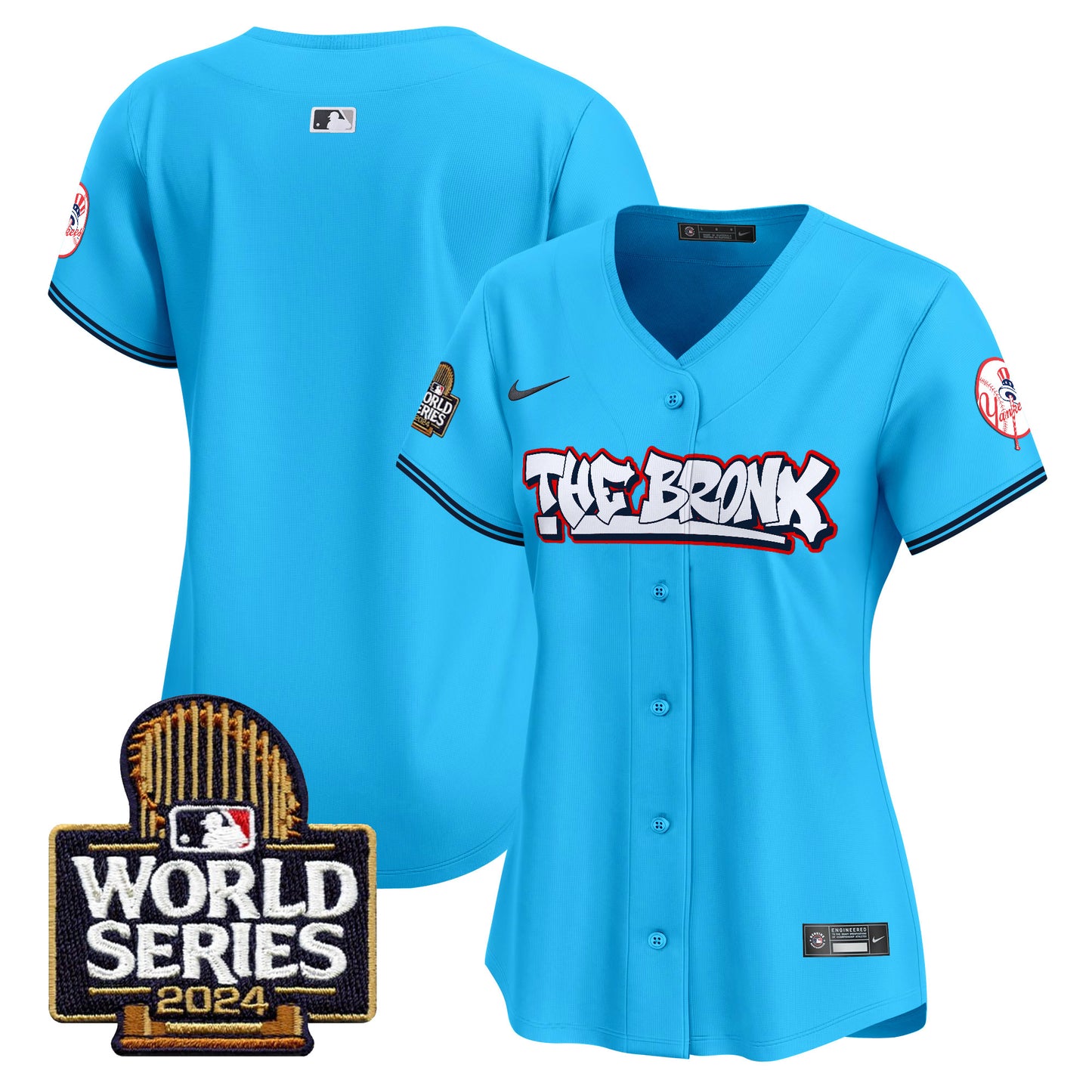 Women's Yankees The Bronx 2024 World Series Vapor Premier Limited Jersey - All Stitched