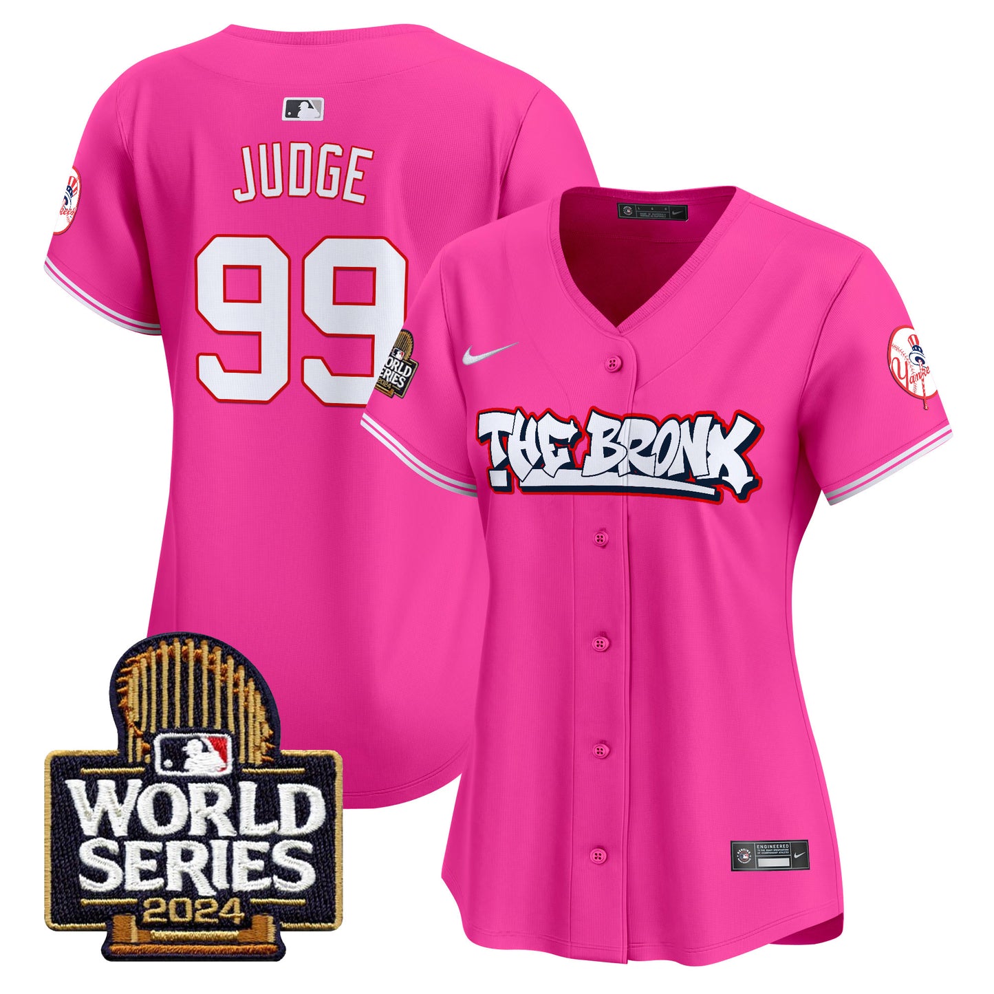 Women's Yankees The Bronx 2024 World Series Vapor Premier Limited Jersey - All Stitched