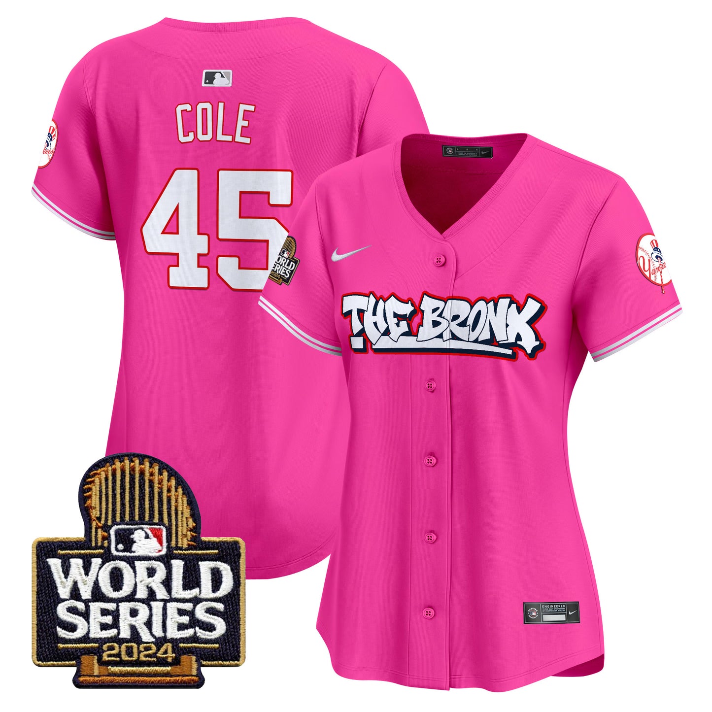 Women's Yankees The Bronx 2024 World Series Vapor Premier Limited Jersey - All Stitched