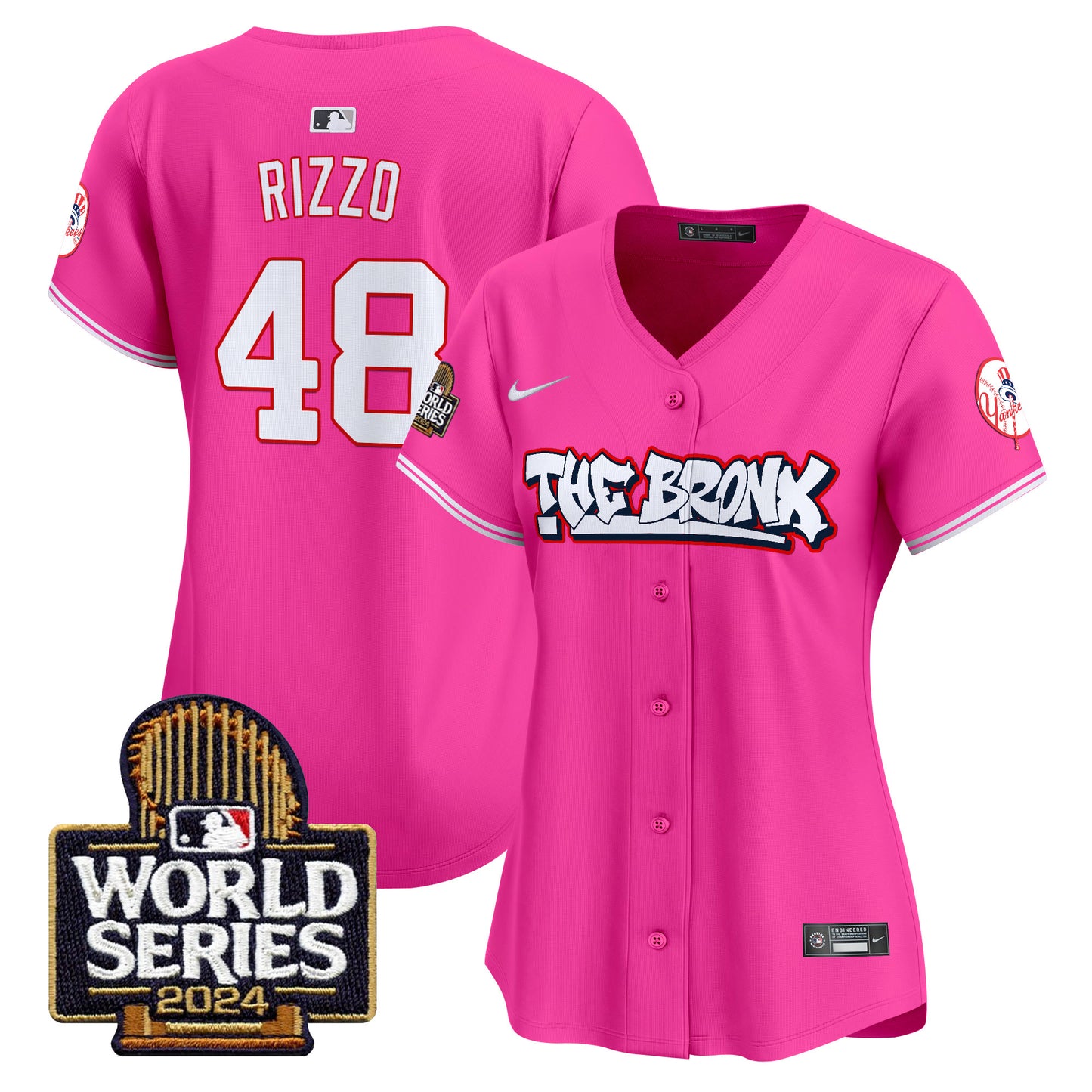 Women's Yankees The Bronx 2024 World Series Vapor Premier Limited Jersey - All Stitched