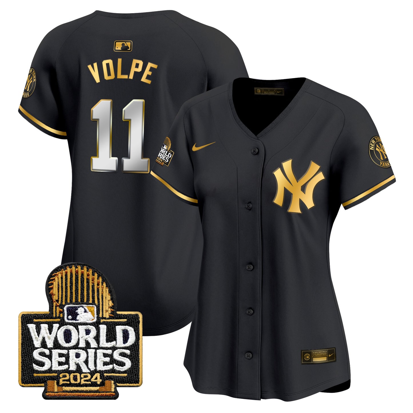 Women's Yankees 2024 World Series Vapor Premier Limited Jersey - All Stitched
