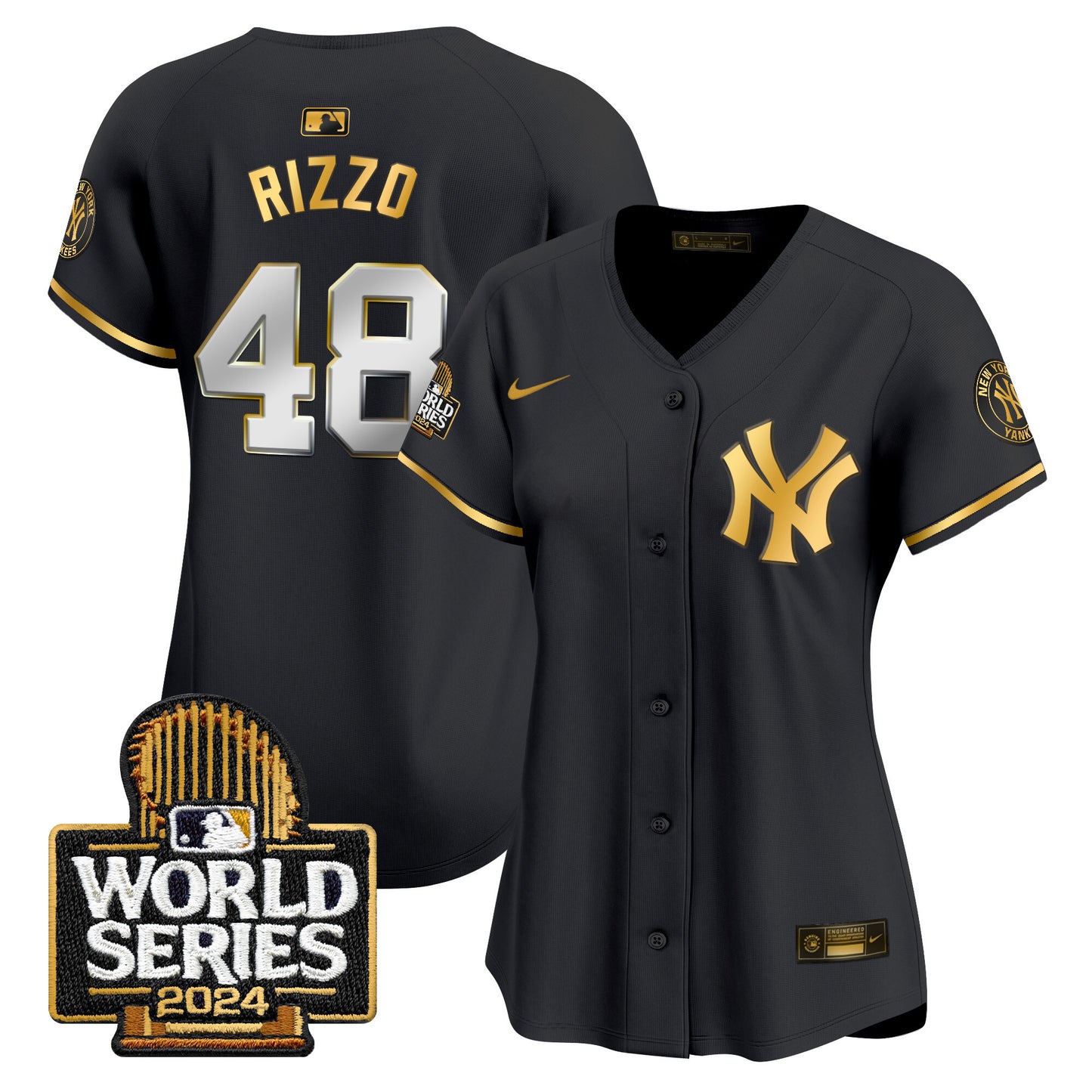 Women's Yankees 2024 World Series Vapor Premier Limited Jersey - All Stitched
