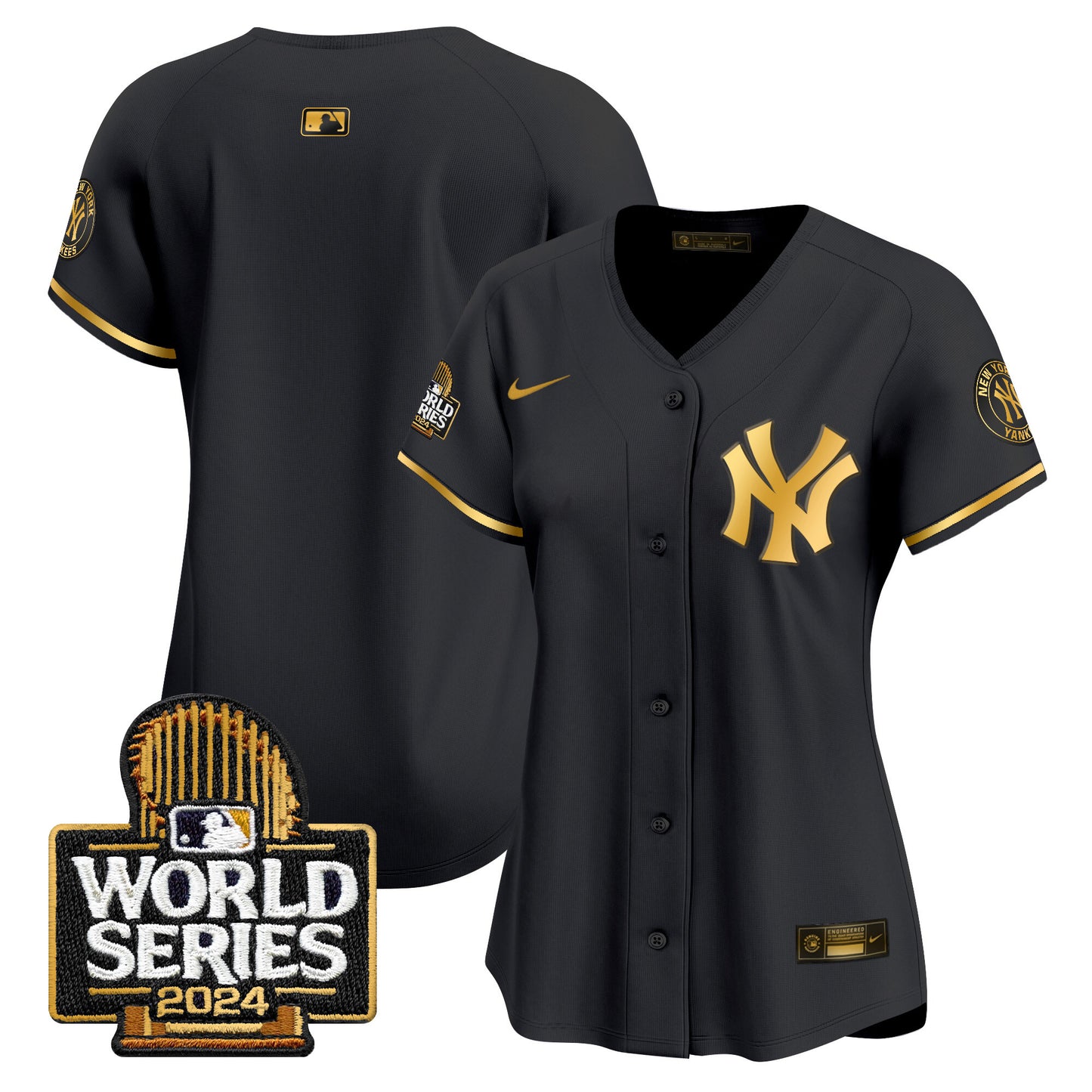 Women's Yankees 2024 World Series Vapor Premier Limited Jersey - All Stitched