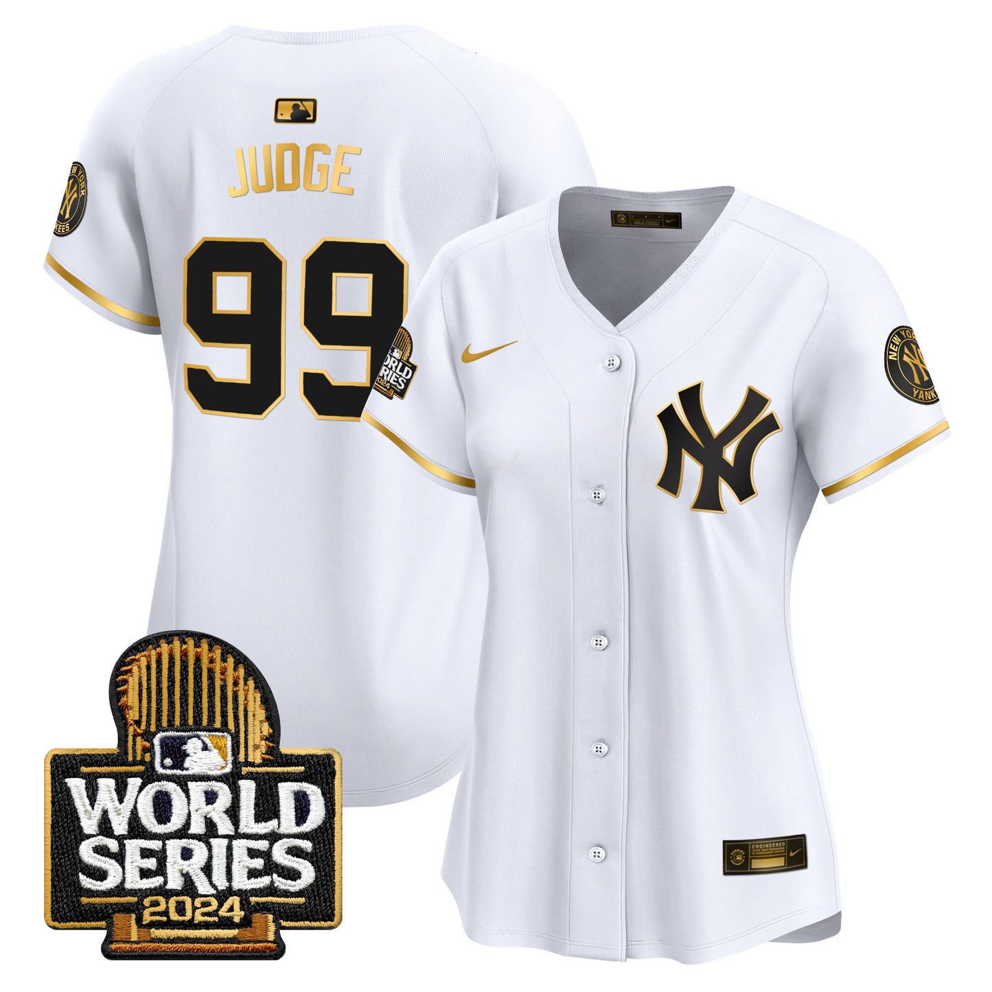 Women's Yankees 2024 World Series Vapor Premier Limited Jersey - All Stitched