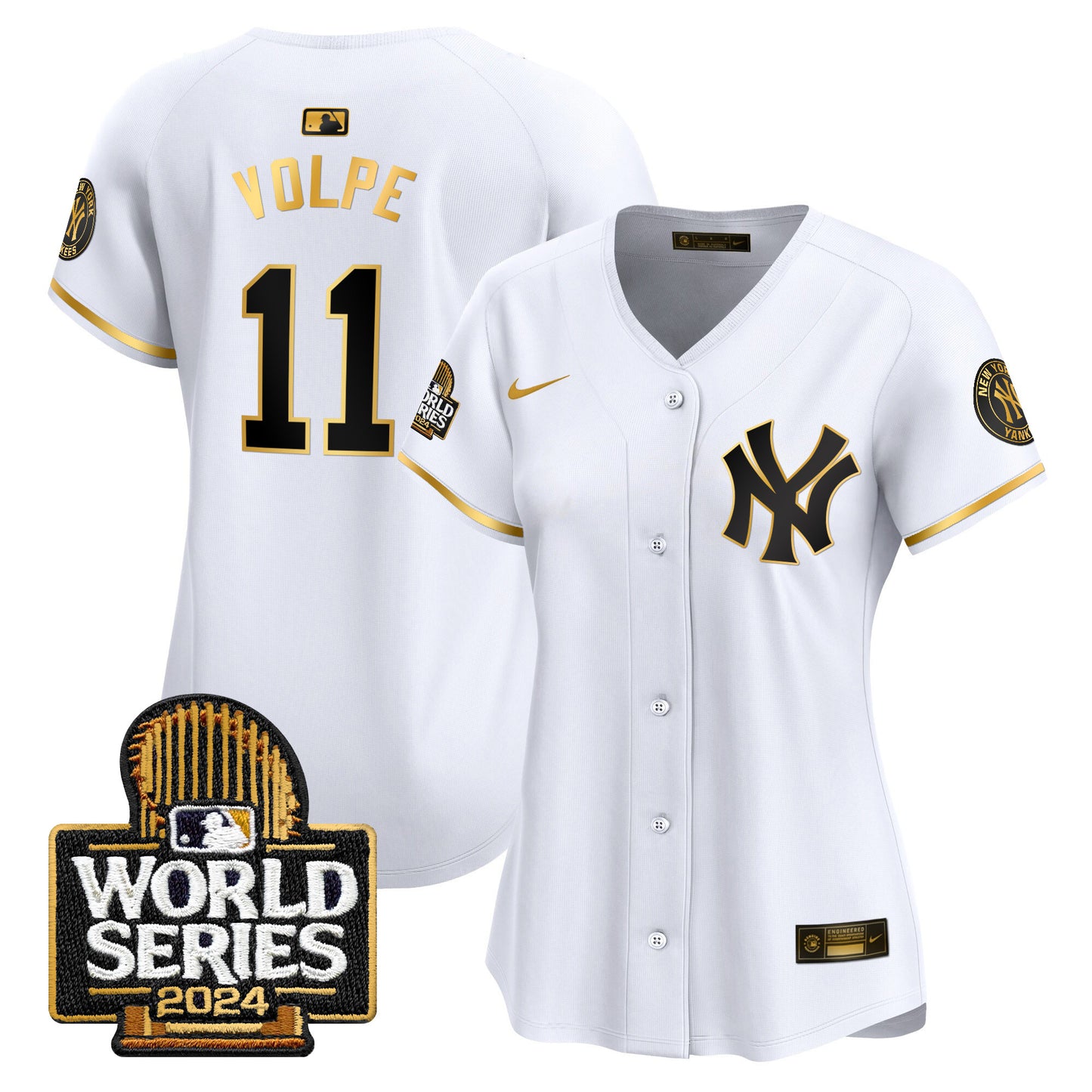Women's Yankees 2024 World Series Vapor Premier Limited Jersey - All Stitched
