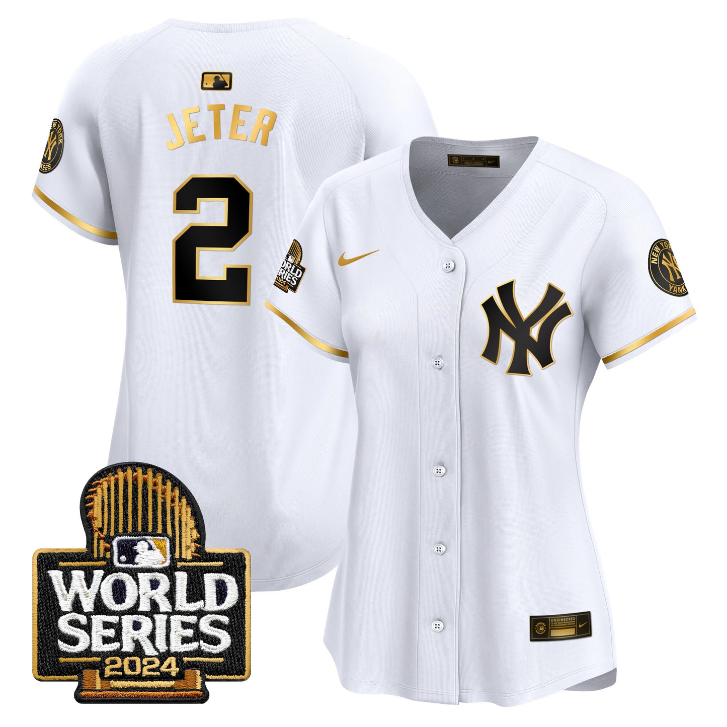 Women's Yankees 2024 World Series Vapor Premier Limited Jersey - All Stitched
