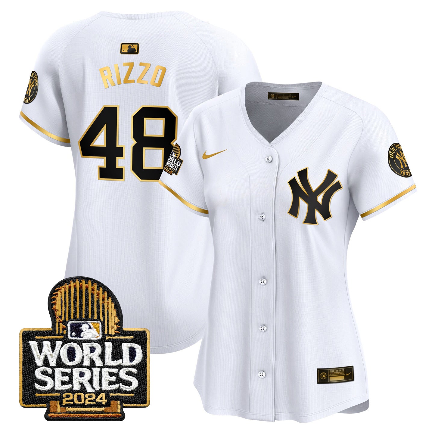 Women's Yankees 2024 World Series Vapor Premier Limited Jersey - All Stitched