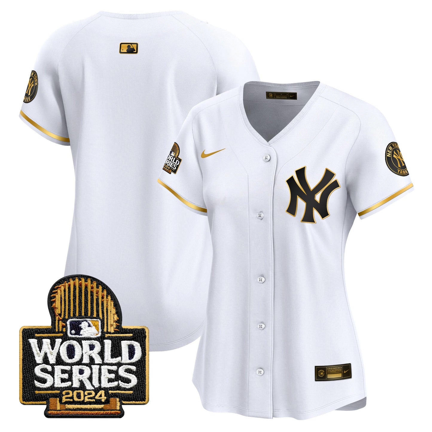 Women's Yankees 2024 World Series Vapor Premier Limited Jersey - All Stitched