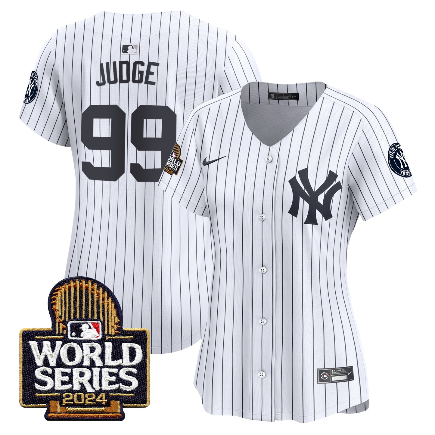 Women's Yankees 2024 World Series Vapor Premier Limited Jersey - All Stitched