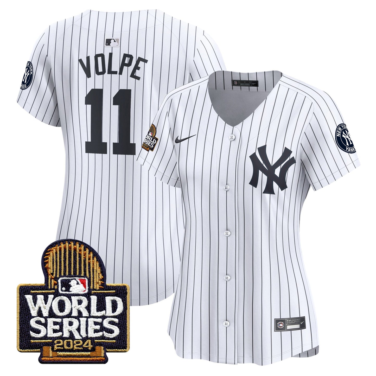 Women's Yankees 2024 World Series Vapor Premier Limited Jersey - All Stitched