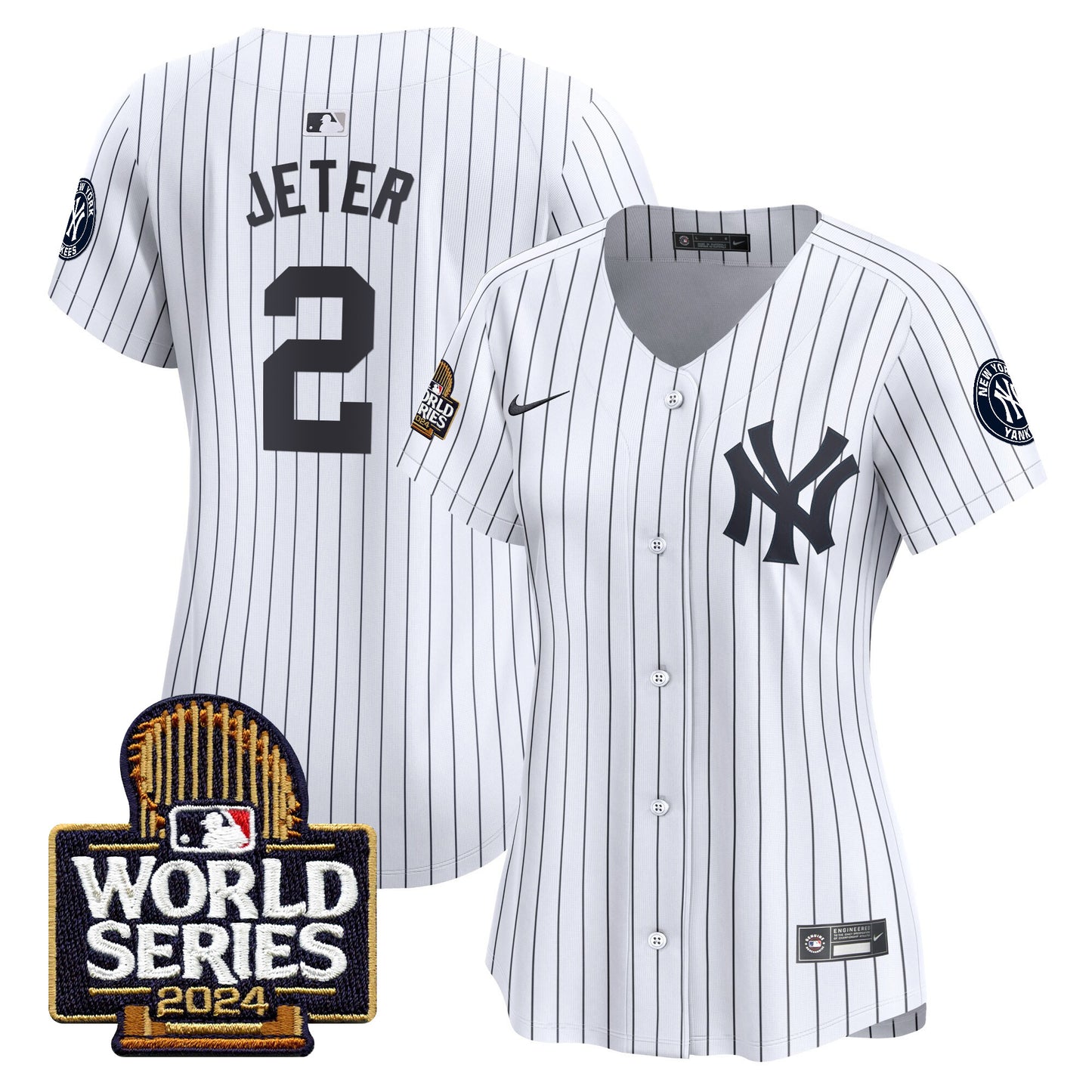 Women's Yankees 2024 World Series Vapor Premier Limited Jersey - All Stitched