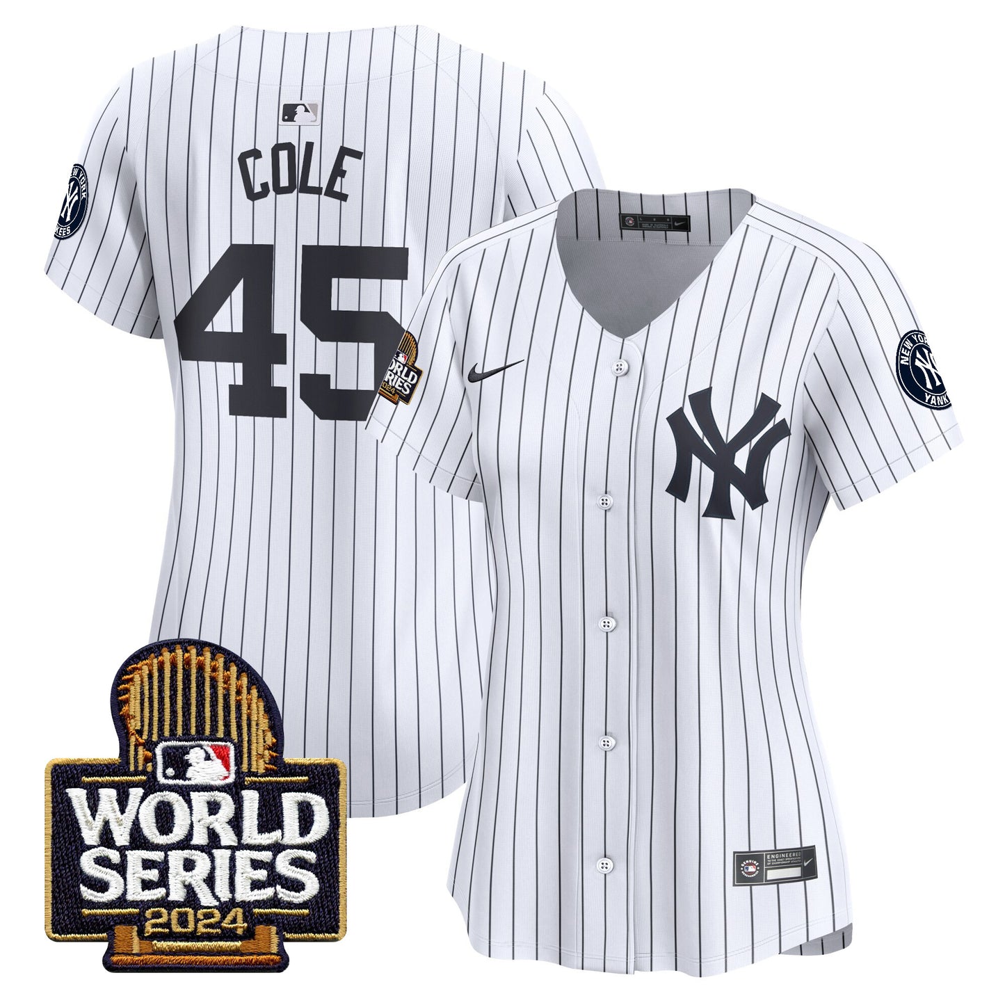 Women's Yankees 2024 World Series Vapor Premier Limited Jersey - All Stitched