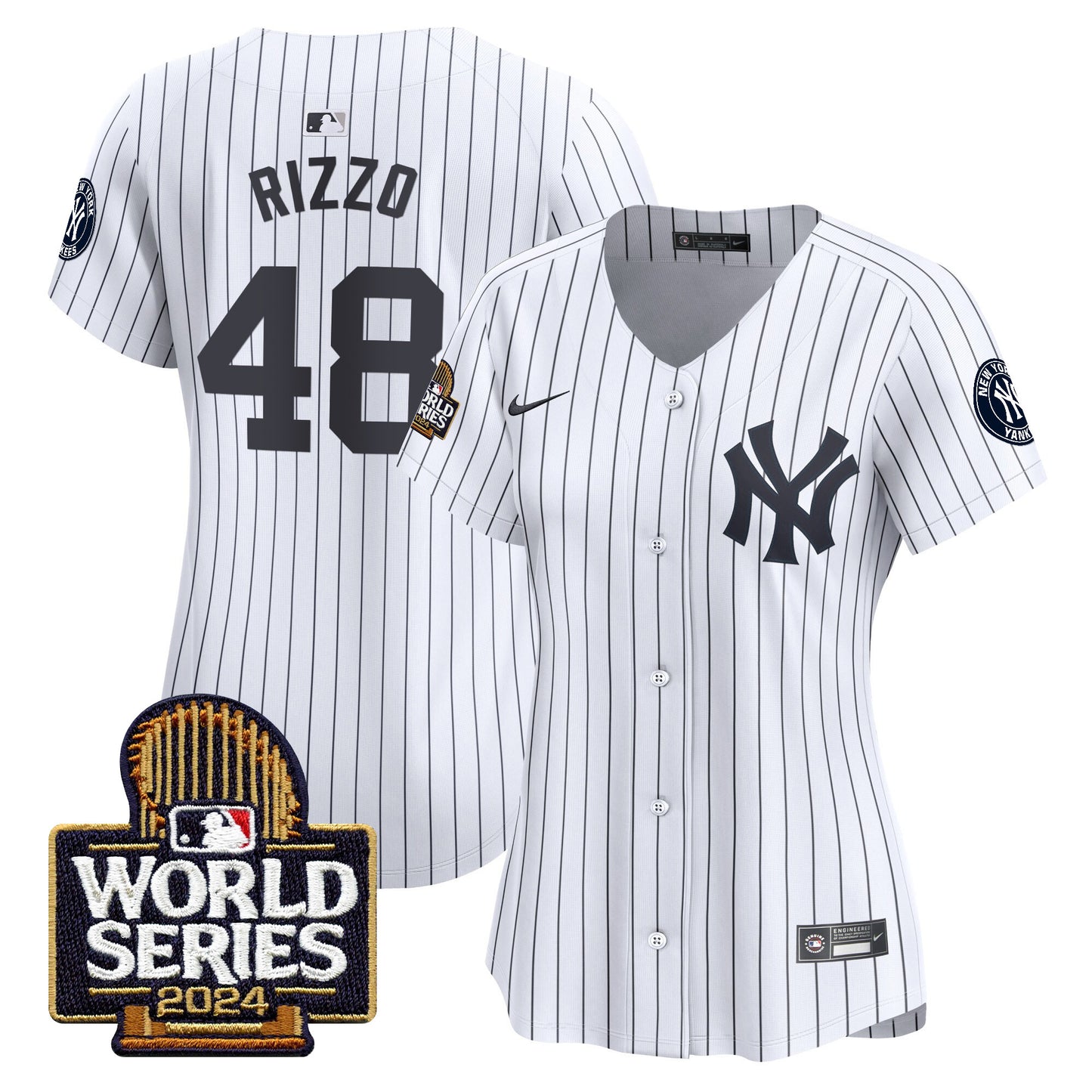 Women's Yankees 2024 World Series Vapor Premier Limited Jersey - All Stitched