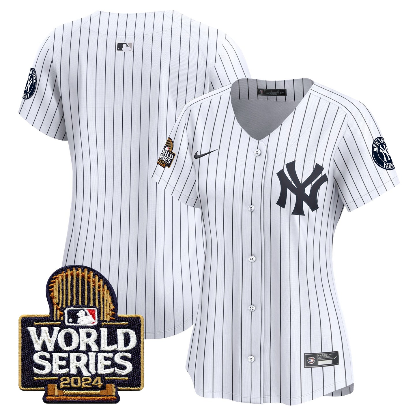 Women's Yankees 2024 World Series Vapor Premier Limited Jersey - All Stitched