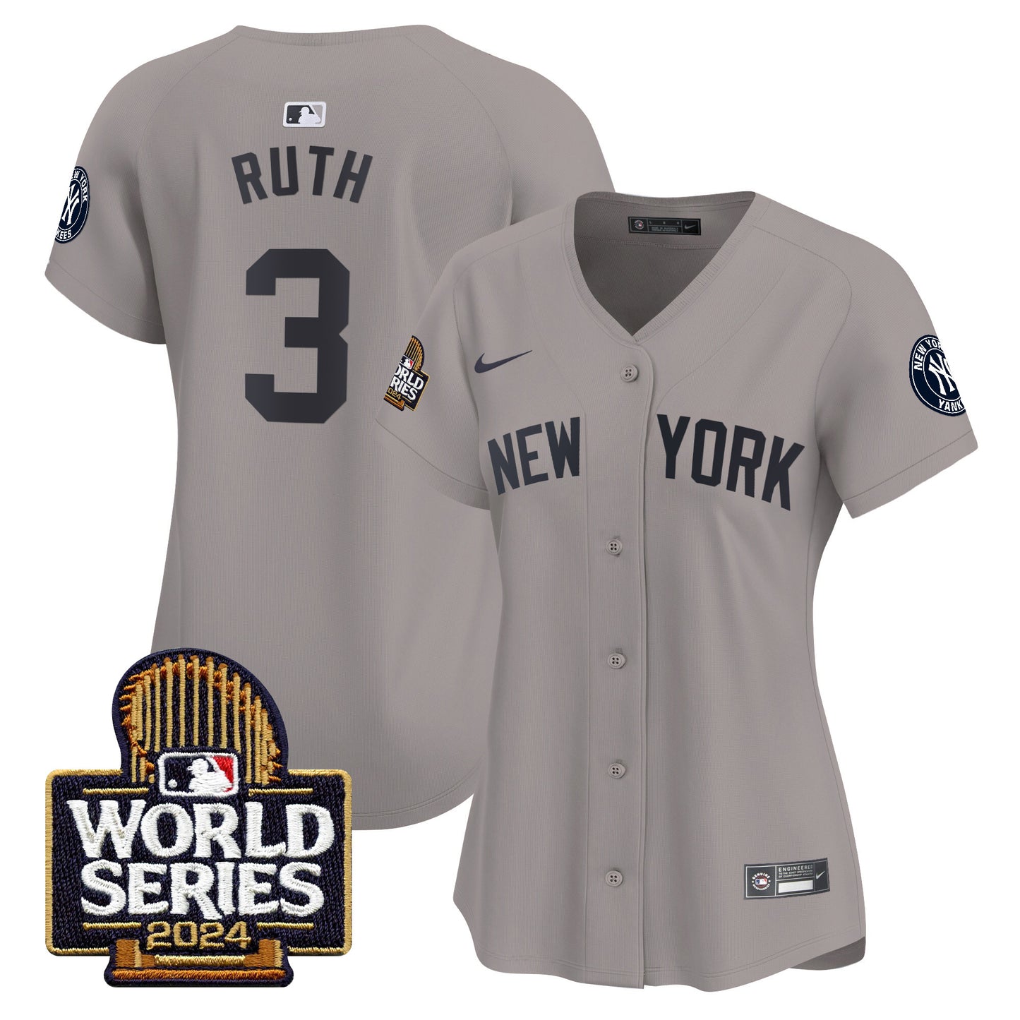 Women's Yankees 2024 World Series Vapor Premier Limited Jersey - All Stitched