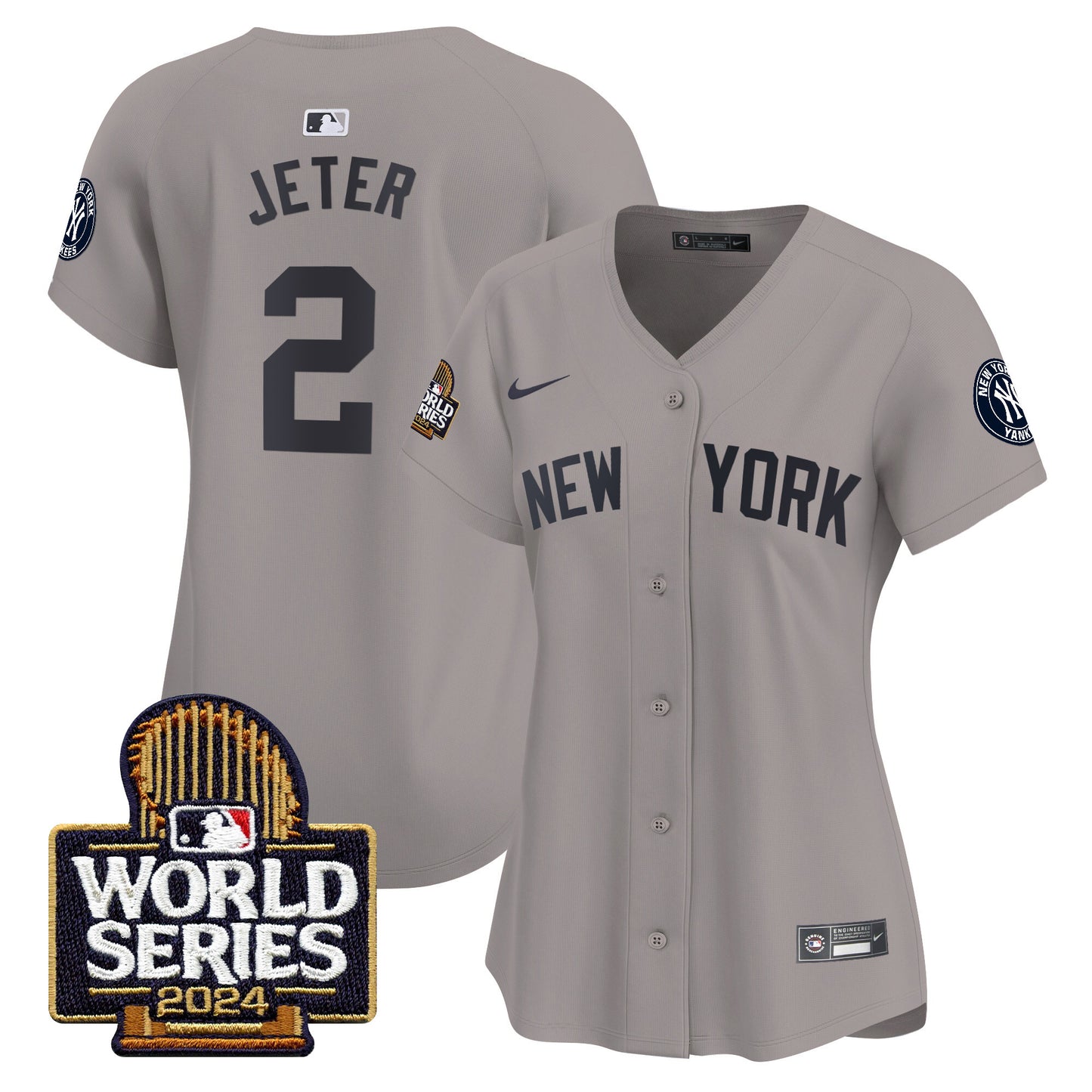 Women's Yankees 2024 World Series Vapor Premier Limited Jersey - All Stitched