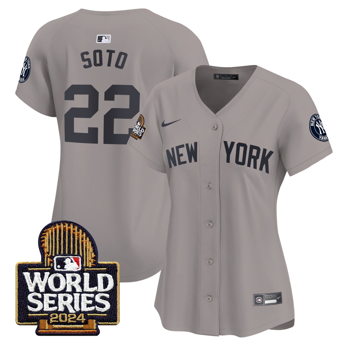 Women's Yankees 2024 World Series Vapor Premier Limited Jersey - All Stitched