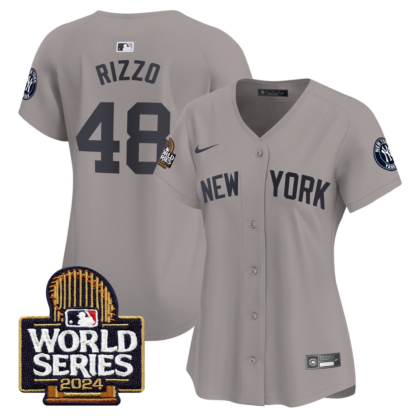 Women's Yankees 2024 World Series Vapor Premier Limited Jersey - All Stitched