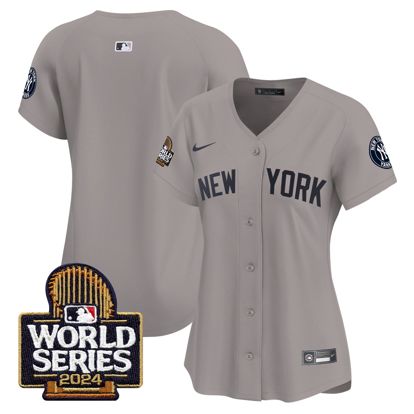 Women's Yankees 2024 World Series Vapor Premier Limited Jersey - All Stitched