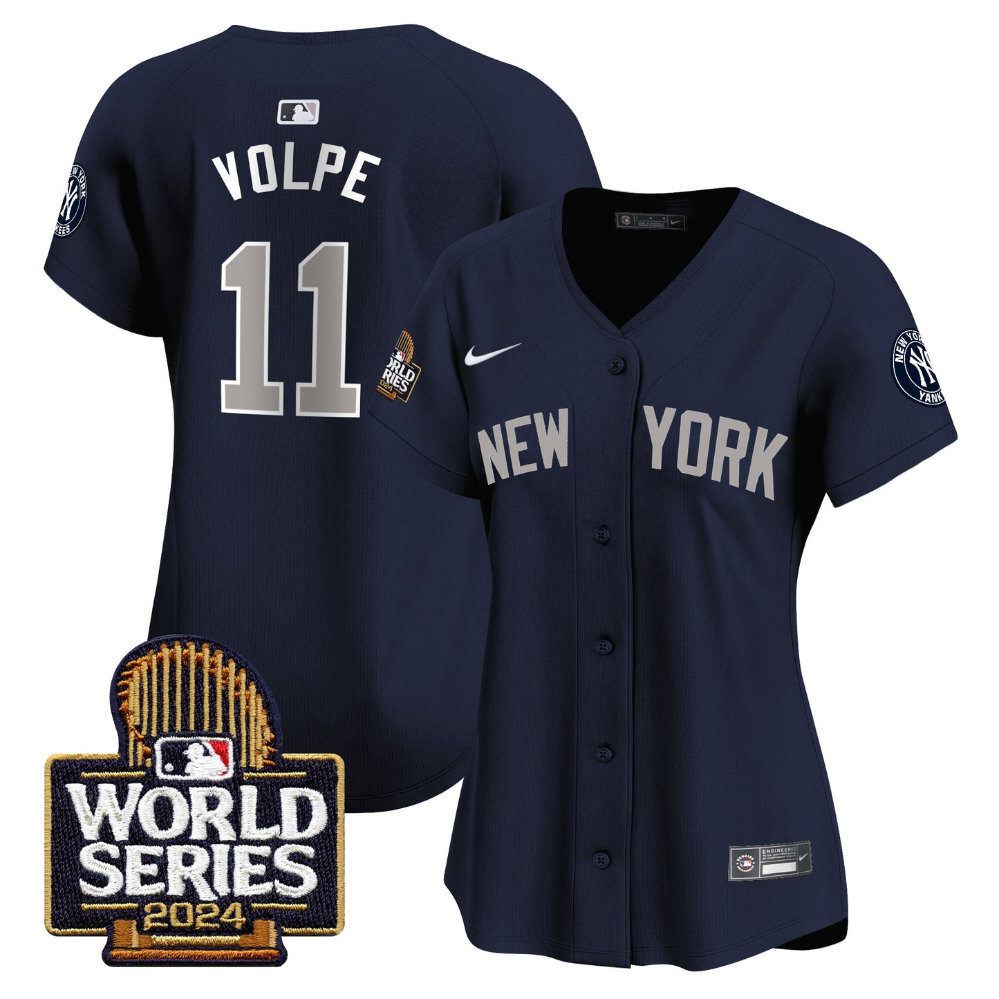 Women's Yankees 2024 World Series Vapor Premier Limited Jersey - All Stitched