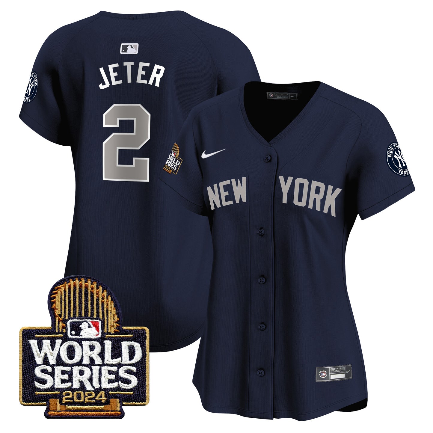 Women's Yankees 2024 World Series Vapor Premier Limited Jersey - All Stitched