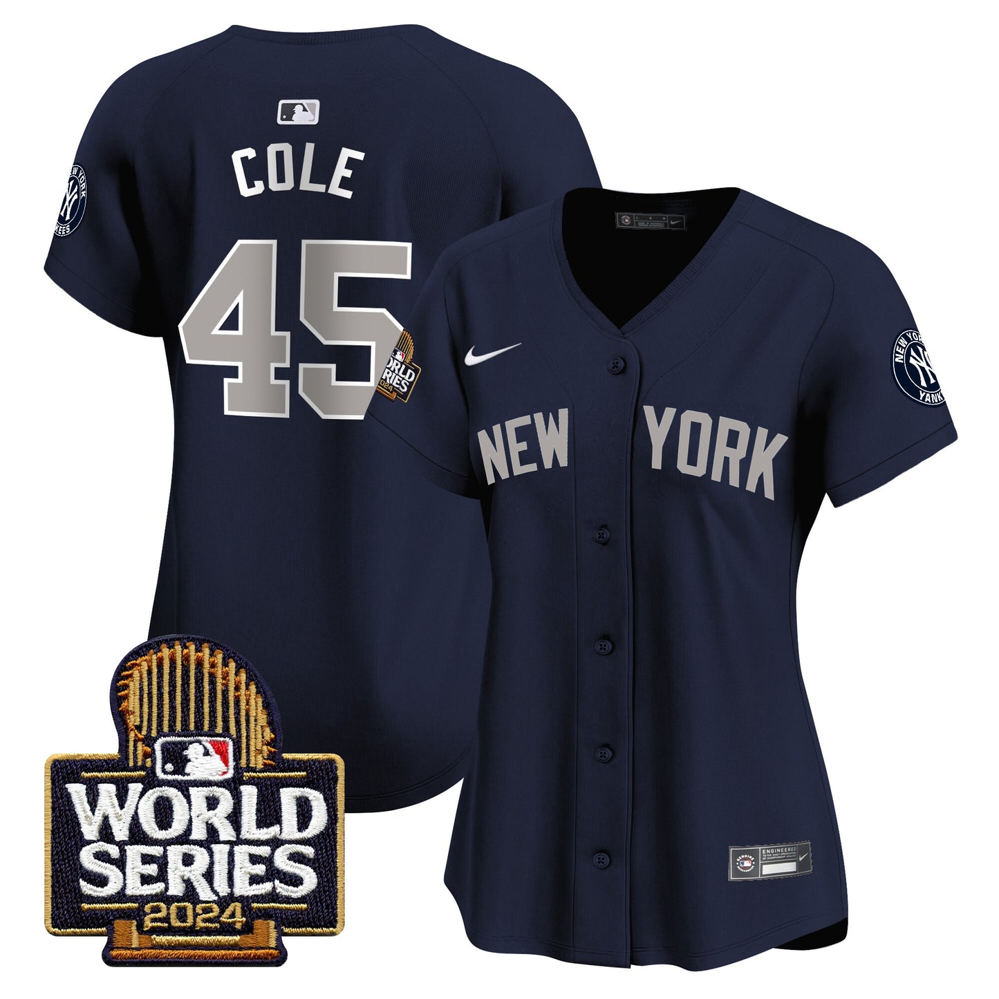 Women's Yankees 2024 World Series Vapor Premier Limited Jersey - All Stitched
