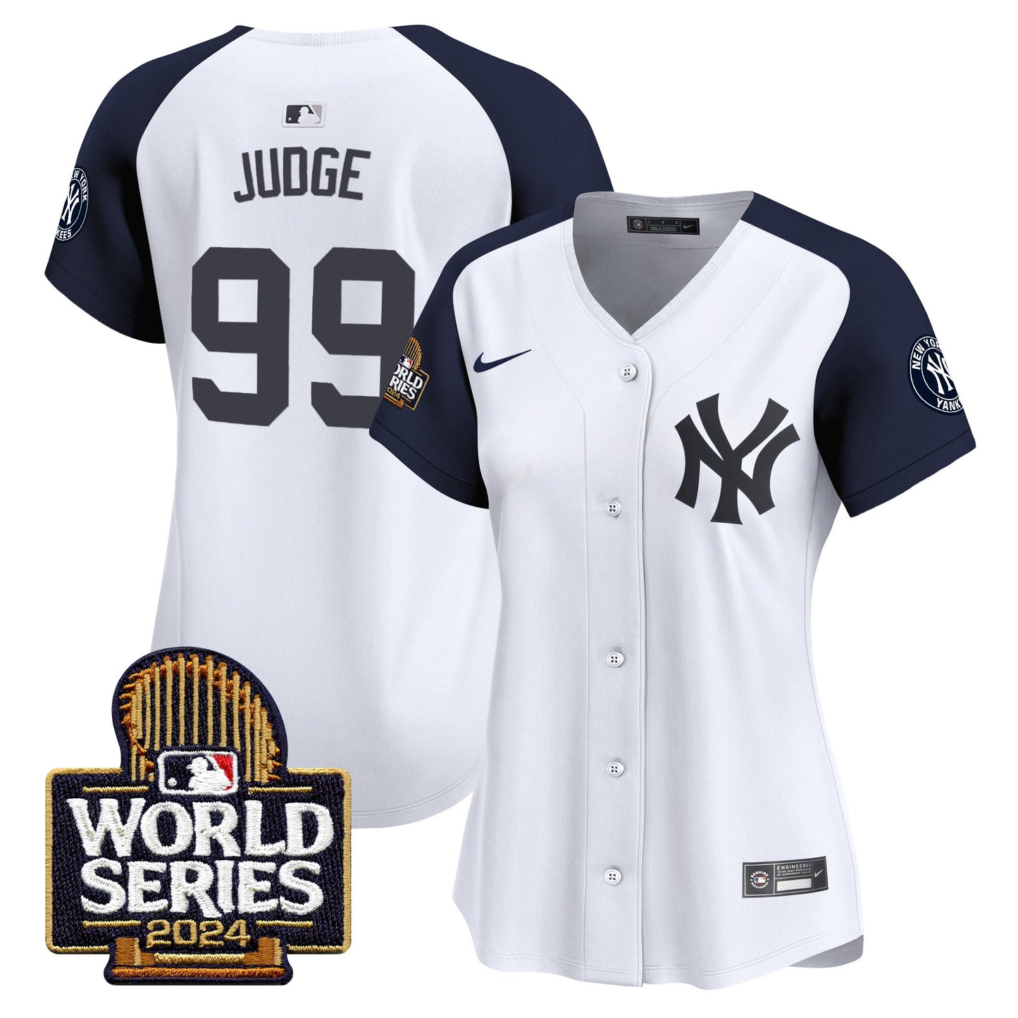 Women's Yankees 2024 World Series Vapor Premier Limited Jersey - All Stitched