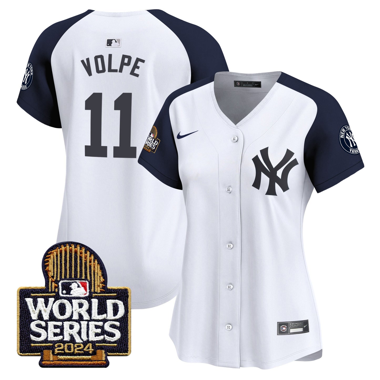 Women's Yankees 2024 World Series Vapor Premier Limited Jersey - All Stitched