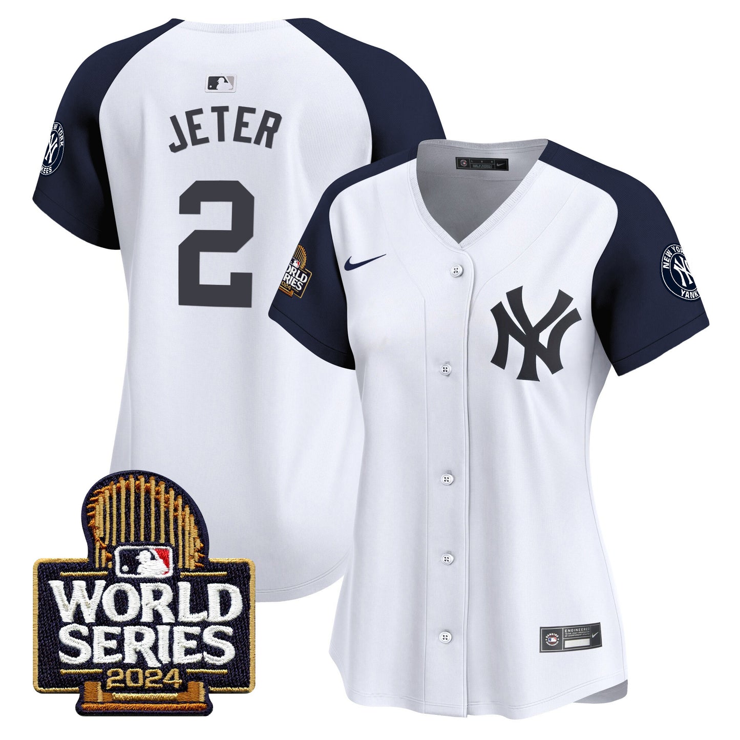 Women's Yankees 2024 World Series Vapor Premier Limited Jersey - All Stitched