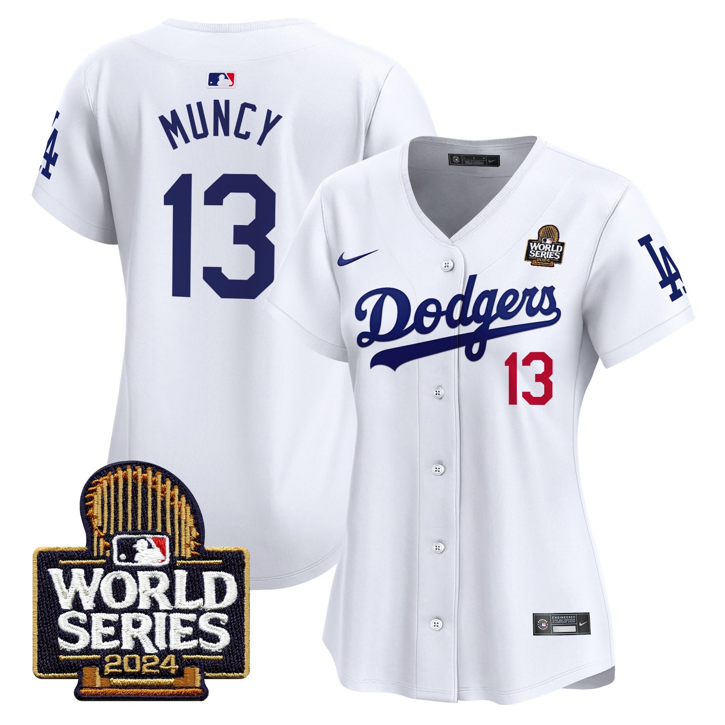 Women's Dodgers 2024 World Series Vapor Premier Limited Jersey V2 - All Stitched