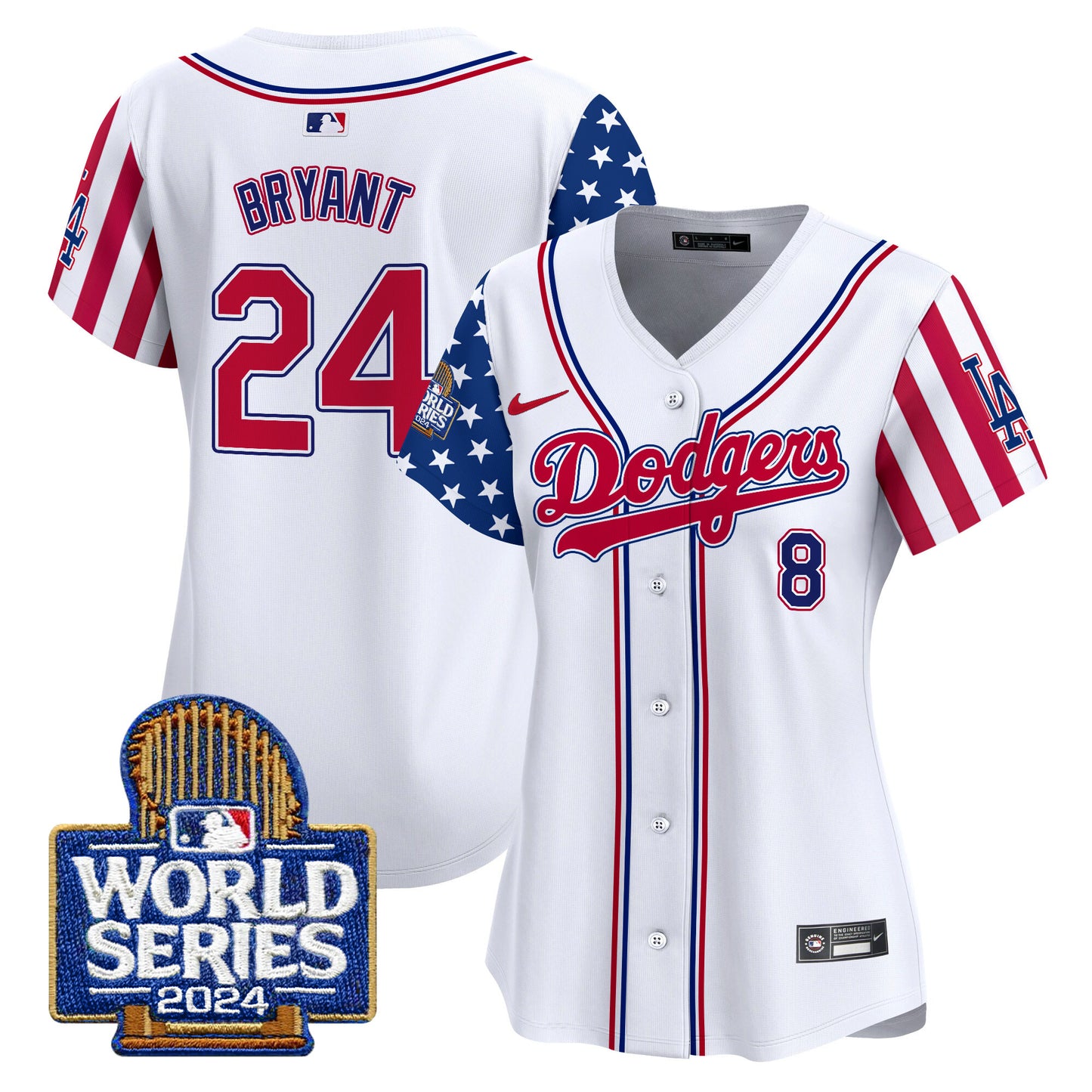 Women's Dodgers American Style 2024 World Series Vapor Premier Limited Jersey - All Stitched