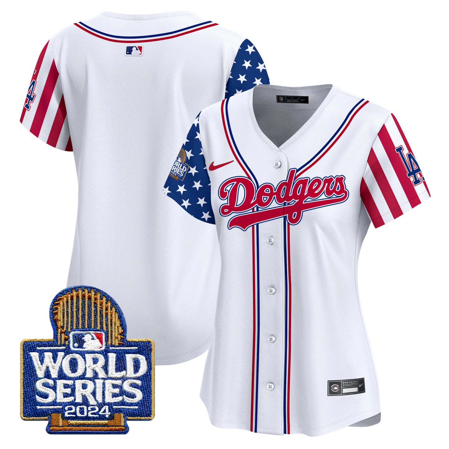 Women's Dodgers American Style 2024 World Series Vapor Premier Limited Jersey - All Stitched