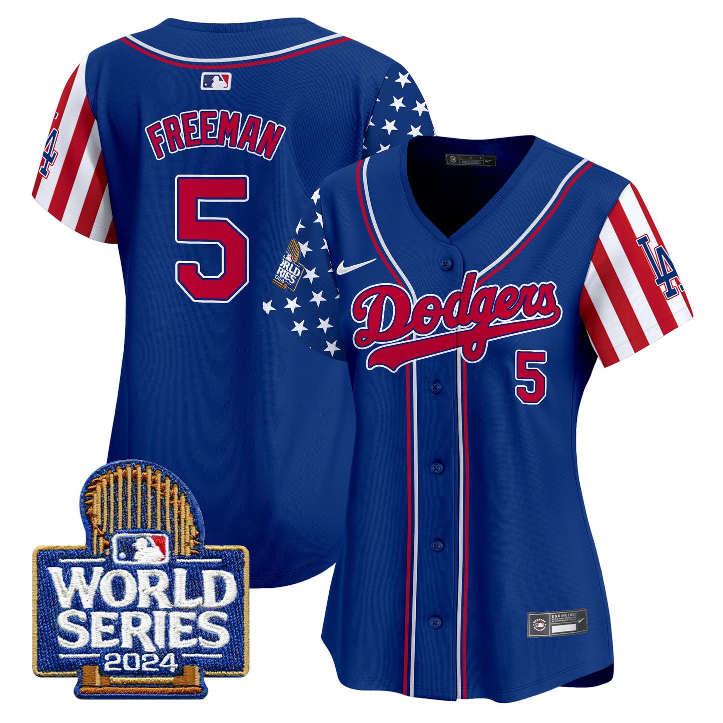 Women's Dodgers American Style 2024 World Series Vapor Premier Limited Jersey - All Stitched