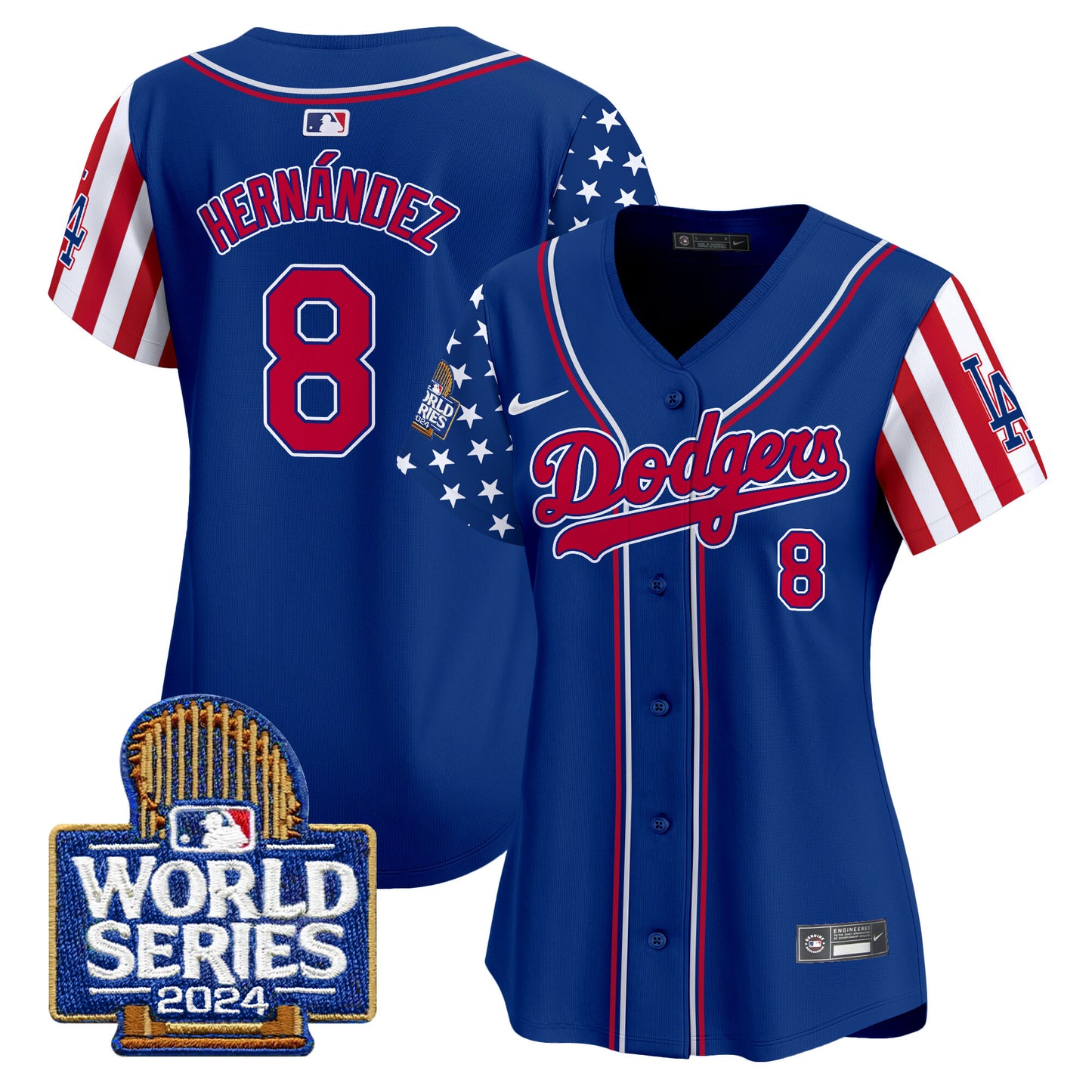 Women's Dodgers American Style 2024 World Series Vapor Premier Limited Jersey - All Stitched