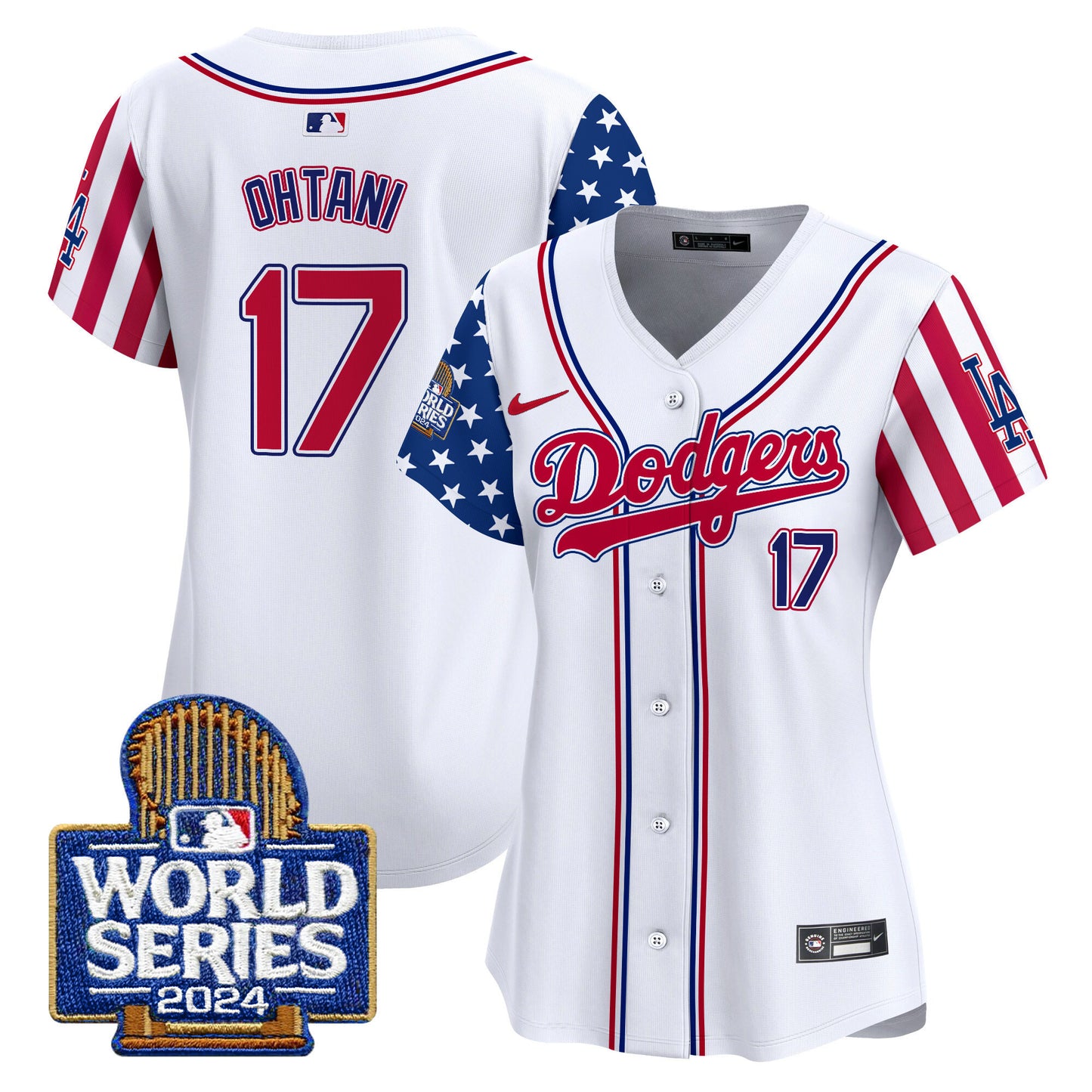 Women's Dodgers American Style 2024 World Series Vapor Premier Limited Jersey - All Stitched