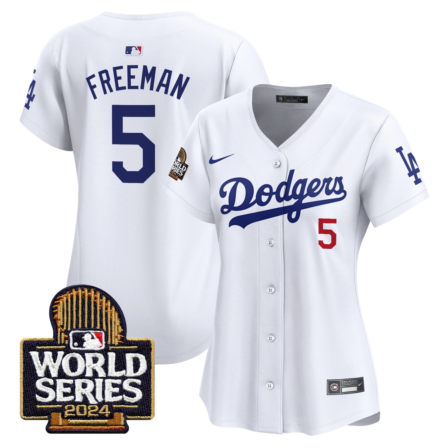 Women's Dodgers 2024 World Series Vapor Premier Limited Jersey - All Stitched
