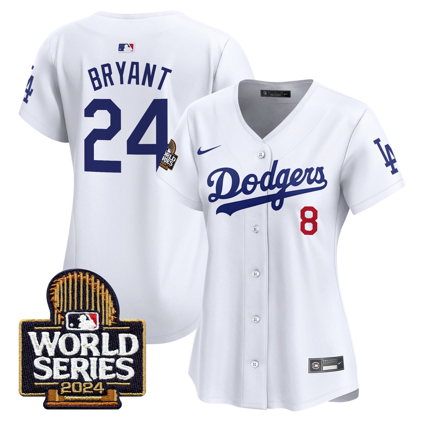 Women's Dodgers 2024 World Series Vapor Premier Limited Jersey - All Stitched