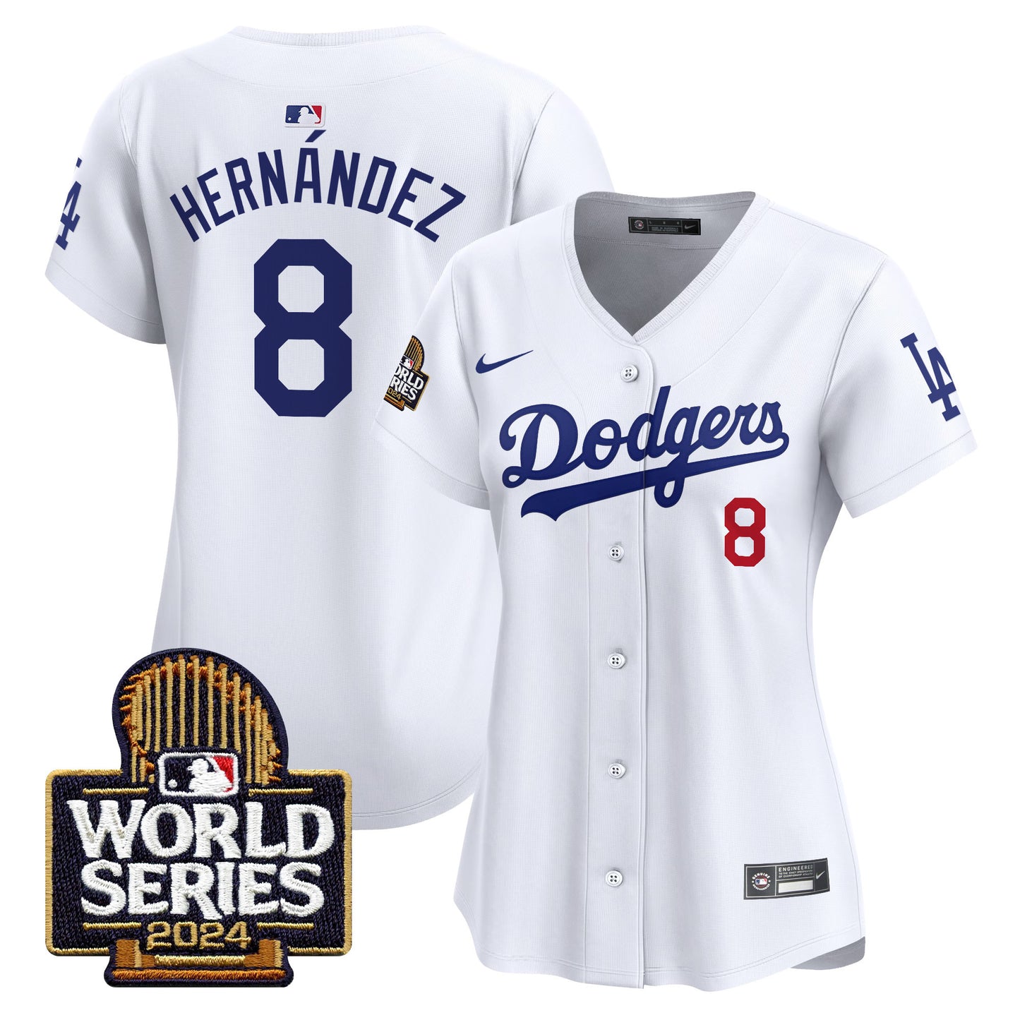 Women's Dodgers 2024 World Series Vapor Premier Limited Jersey - All Stitched