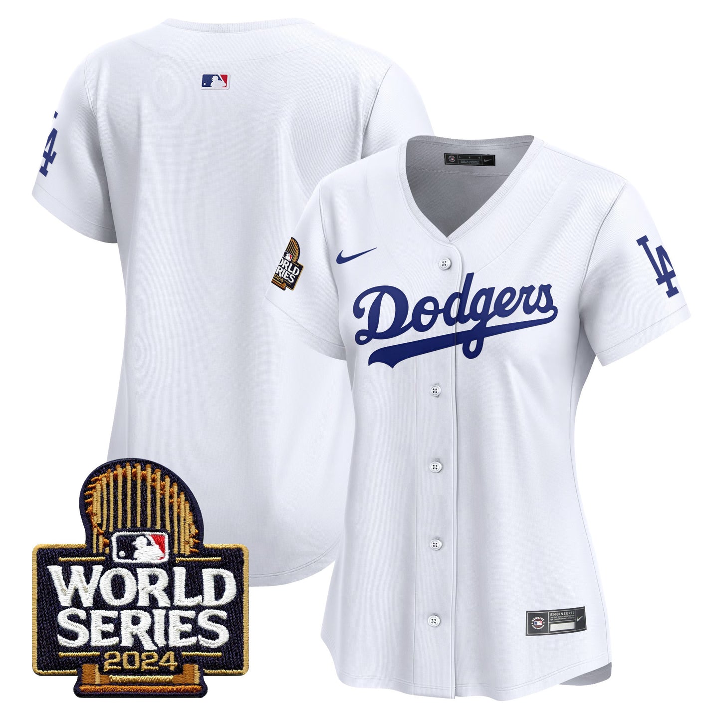 Women's Dodgers 2024 World Series Vapor Premier Limited Jersey - All Stitched
