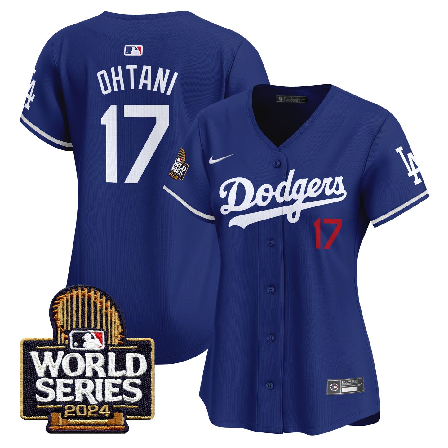 Women's Dodgers 2024 World Series Vapor Premier Limited Jersey - All Stitched