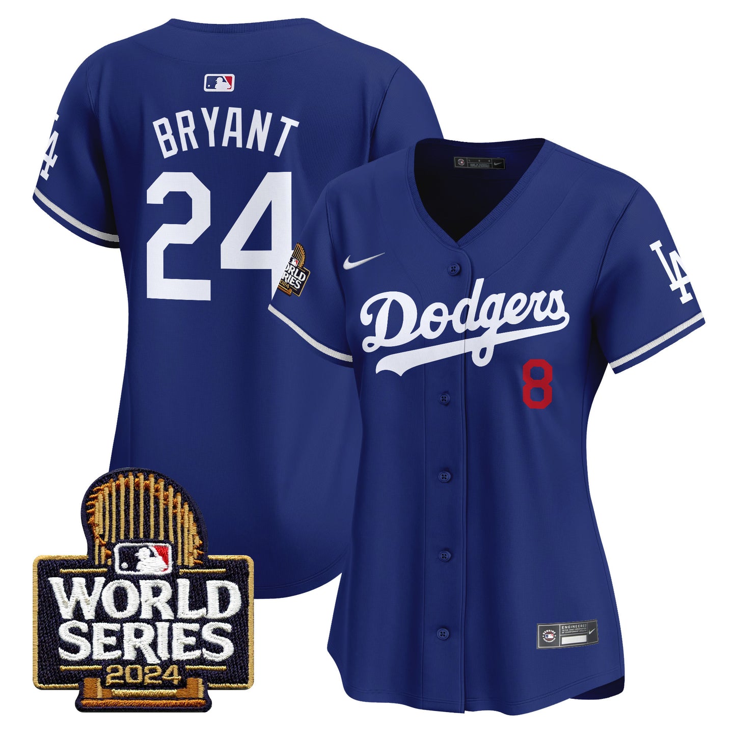 Women's Dodgers 2024 World Series Vapor Premier Limited Jersey - All Stitched