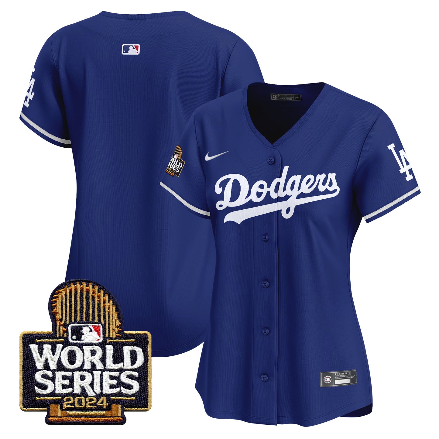 Women's Dodgers 2024 World Series Vapor Premier Limited Jersey - All Stitched