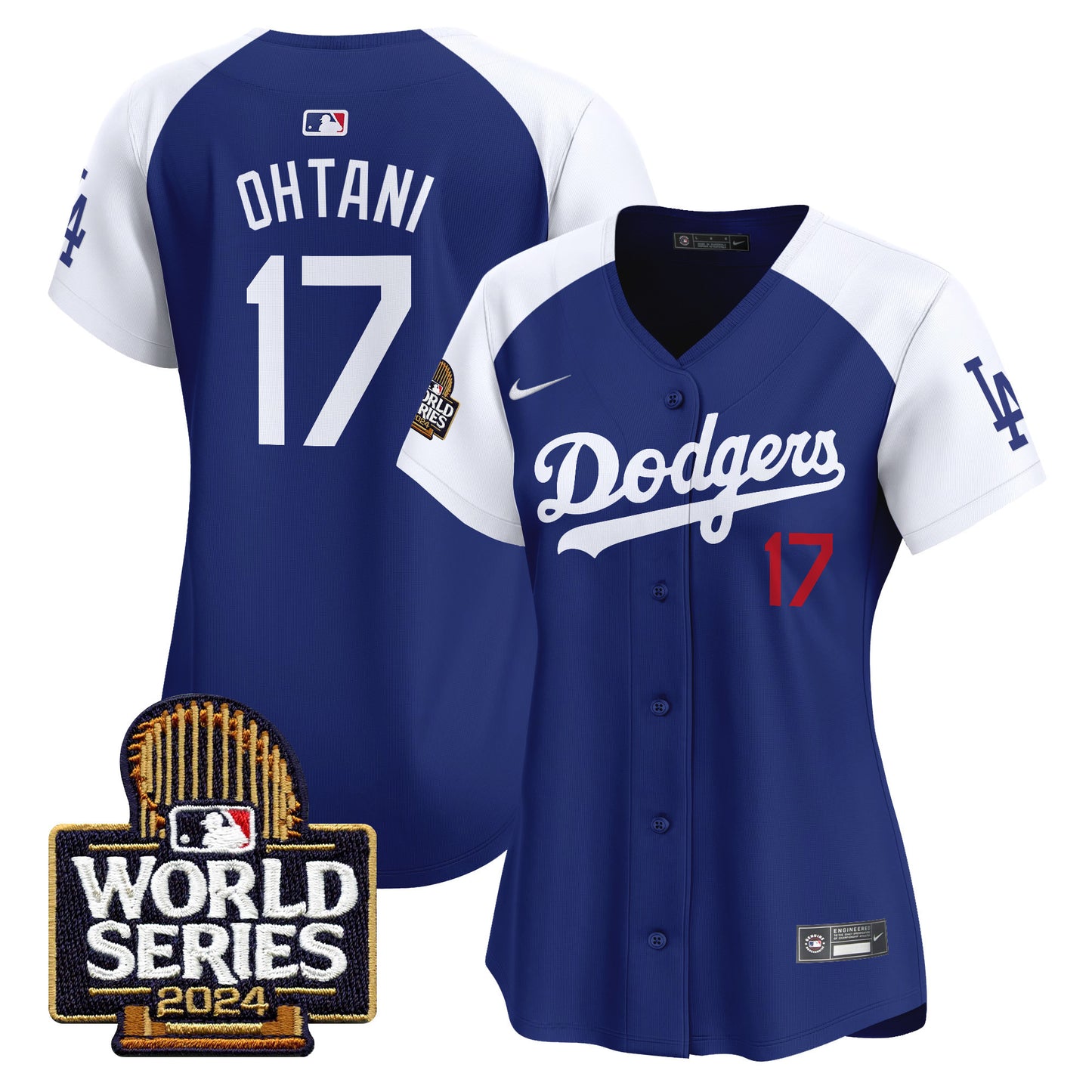 Women's Dodgers 2024 World Series Vapor Premier Limited Jersey - All Stitched