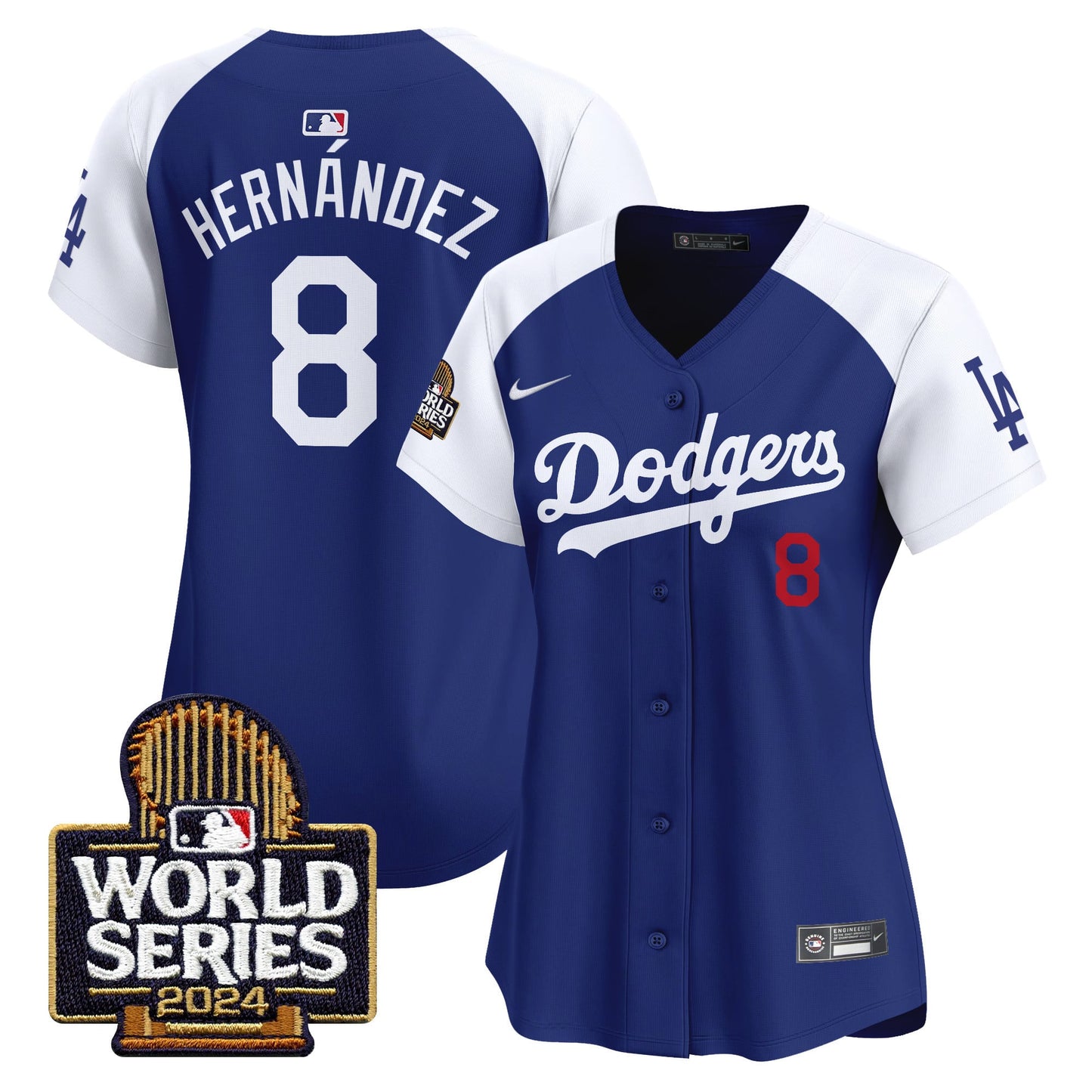 Women's Dodgers 2024 World Series Vapor Premier Limited Jersey - All Stitched