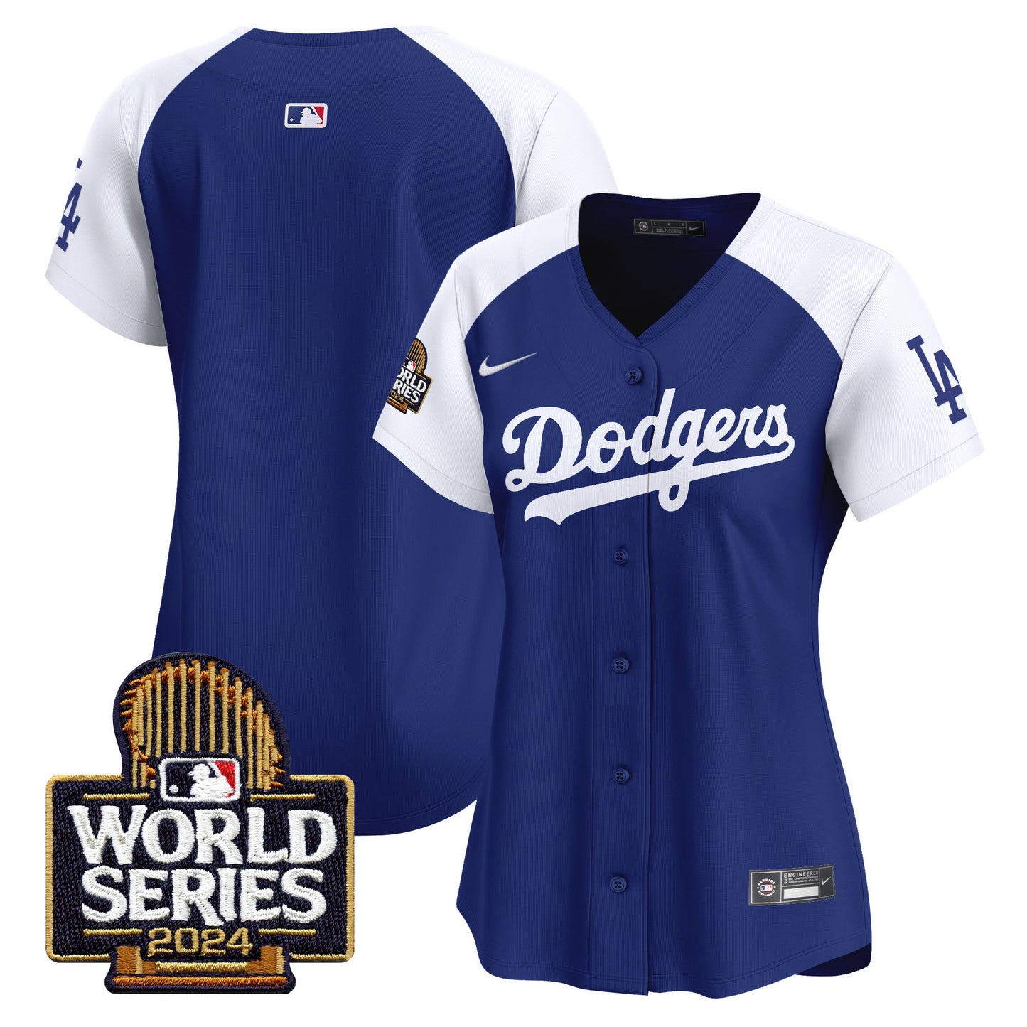 Women's Dodgers 2024 World Series Vapor Premier Limited Jersey - All Stitched